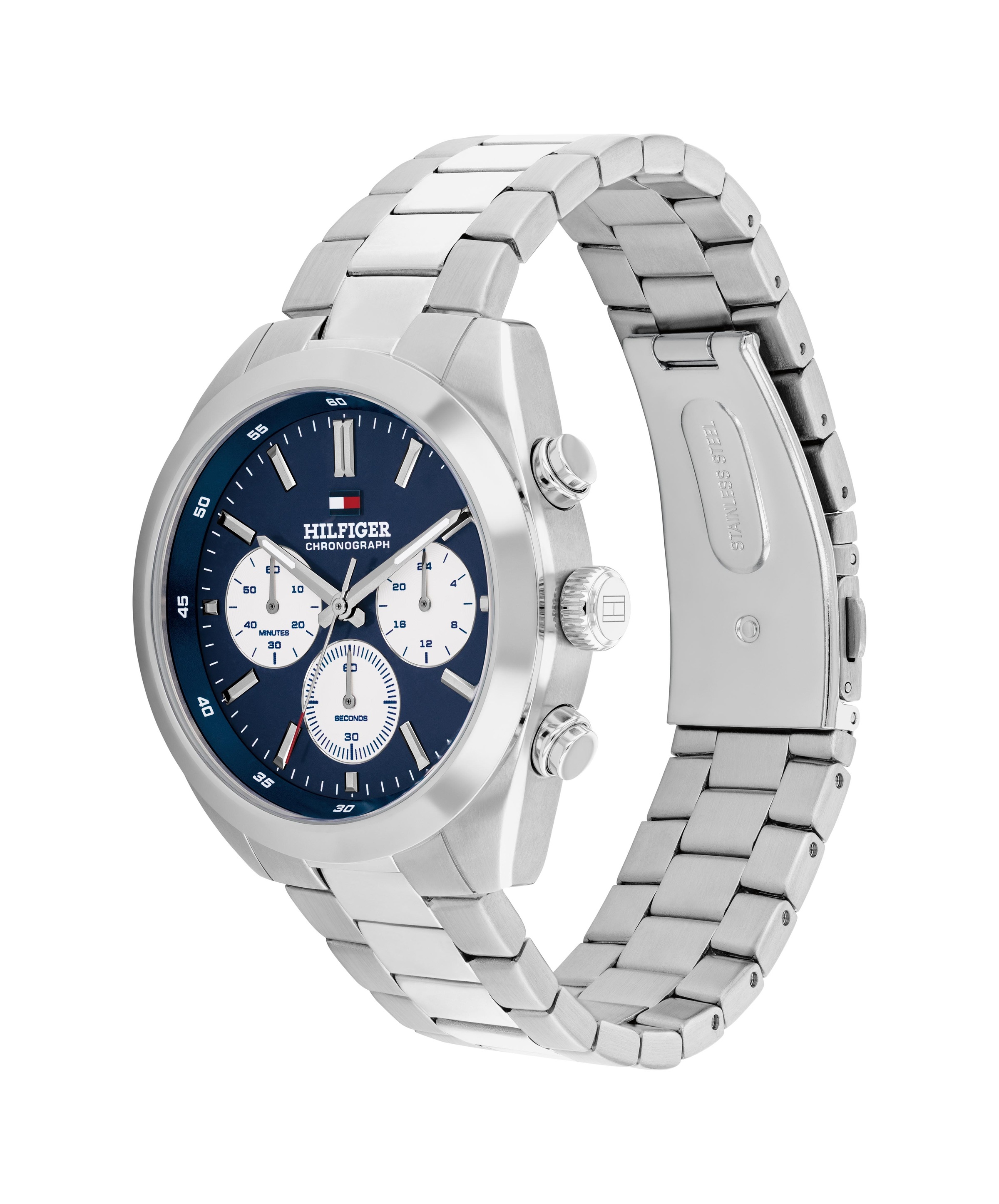 Tommy Hilfiger Quarzuhr »HUDSON« Quarzuhr, Armbanduhr, Herrenuhr, Edelstahlarmband, analog