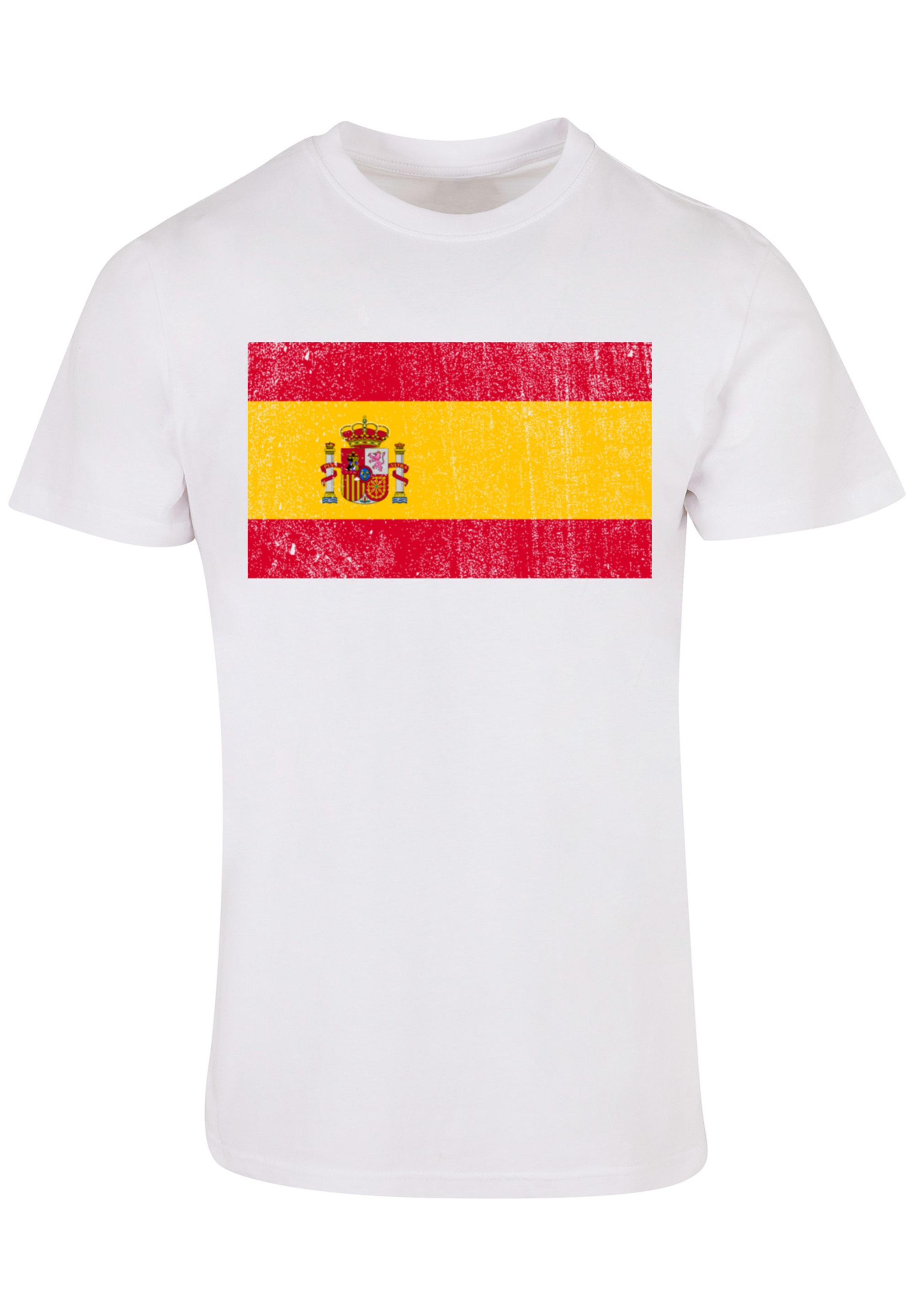 F4NT4STIC T-Shirt "Spanien Flagge Spain distressed", Print günstig online kaufen