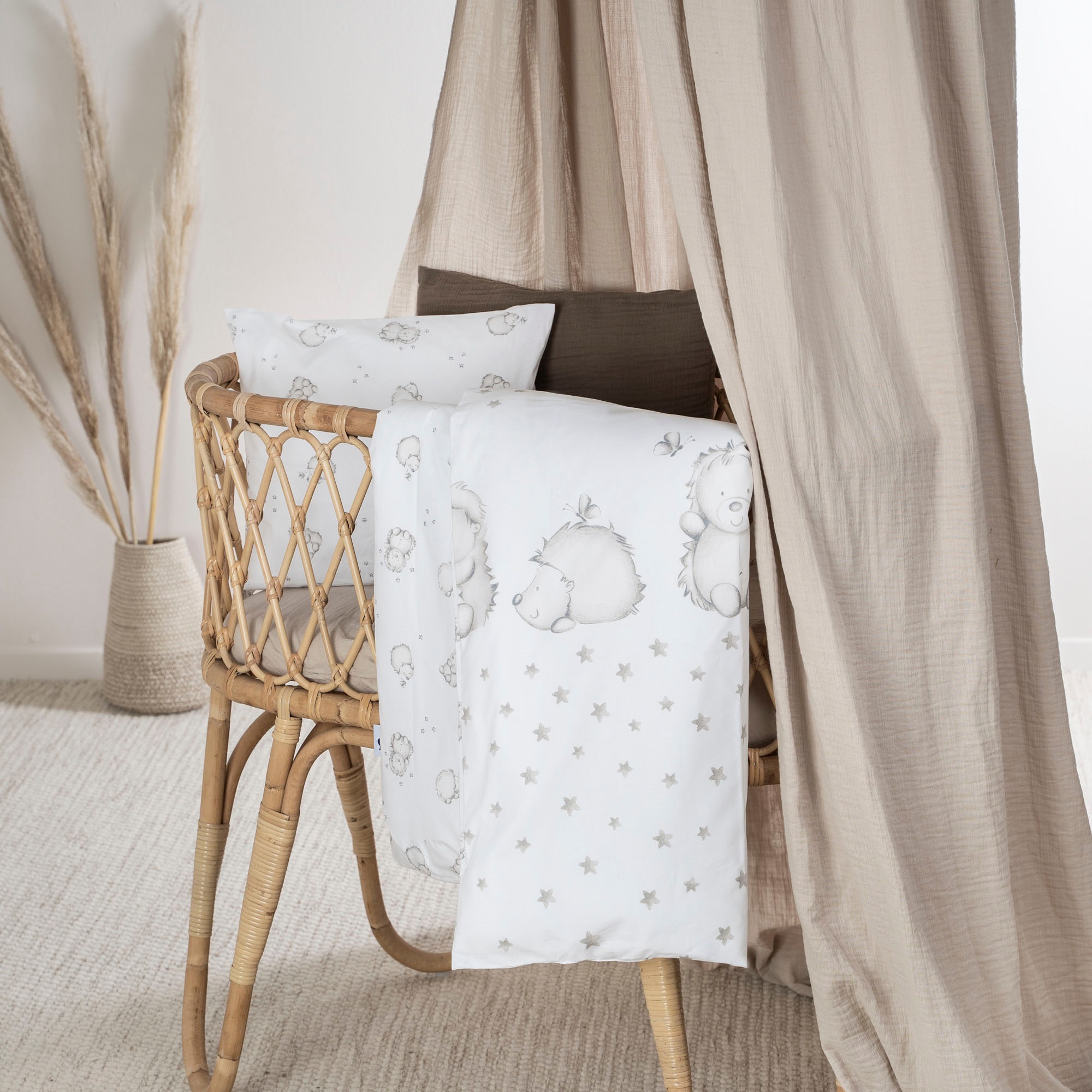 Julius Zöllner Kinderbettwäsche "Igelchen, in 100x135cm passt in Babybetten günstig online kaufen