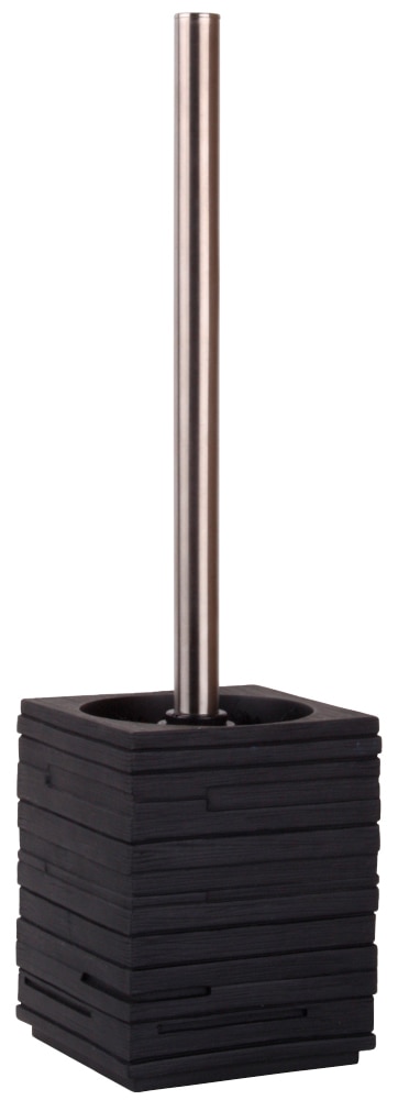 Sanilo WC-Garnitur "Calero Black" aus Edelstahl  Polyresin (Kunststein) günstig online kaufen