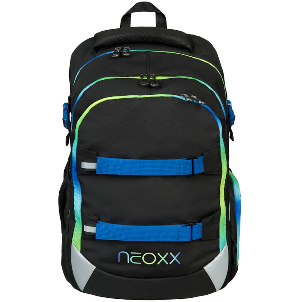 neoxx Schulrucksack »Active, Neon Flash«, reflektierende Details