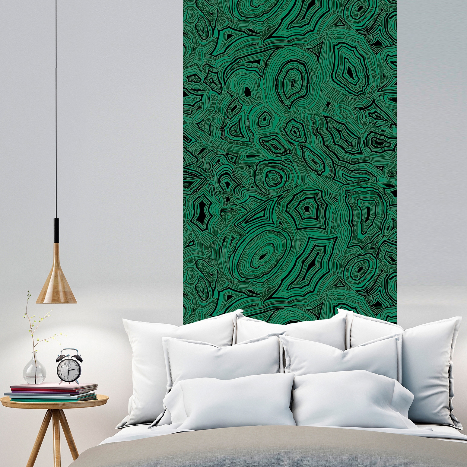 queence Vinyltapete »Fluid«, gemustert-Farbverlauf-bedruckt-abstrakt, 90x250cm, selbstklebend, kinderleichte Anbringung, Sticker
