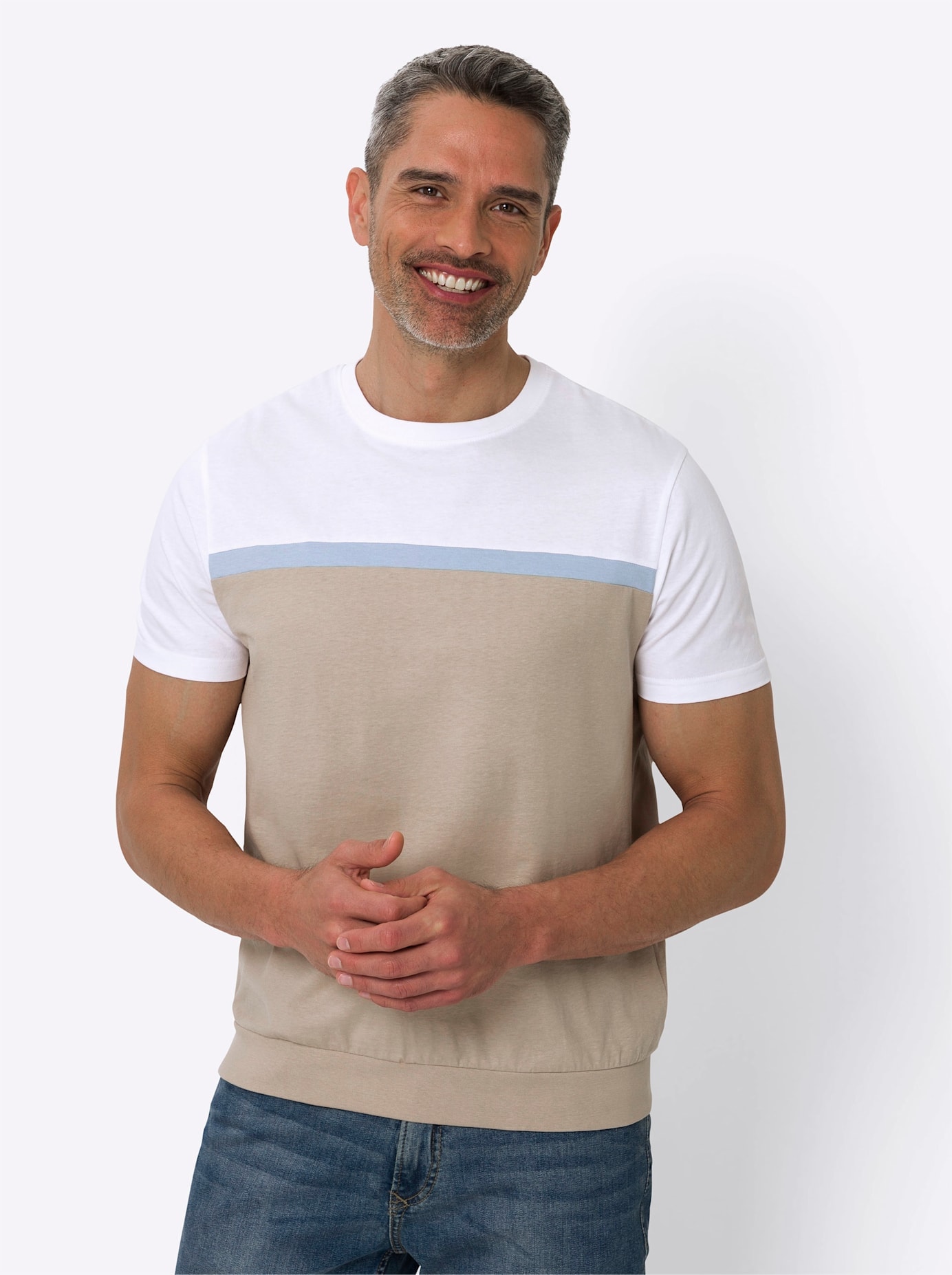 Classic Rundhalsshirt "Rundhals-Shirt" 1 Stk. tlg. günstig online kaufen