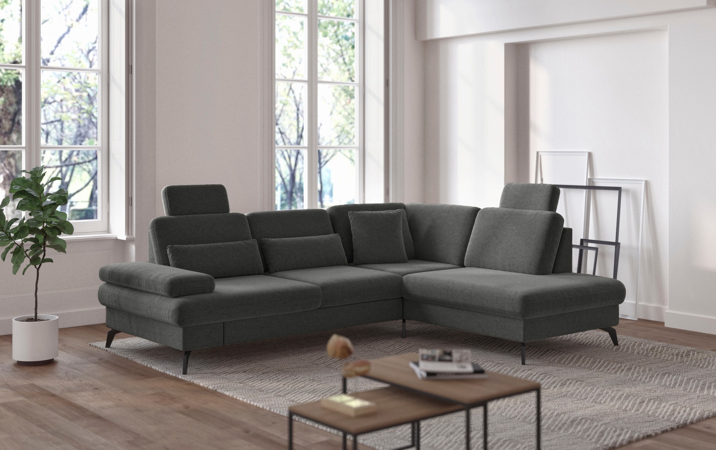 sit&more Ecksofa "Morris L-Form, inkl. Sitztiefenverstellung" wahlweise mit günstig online kaufen