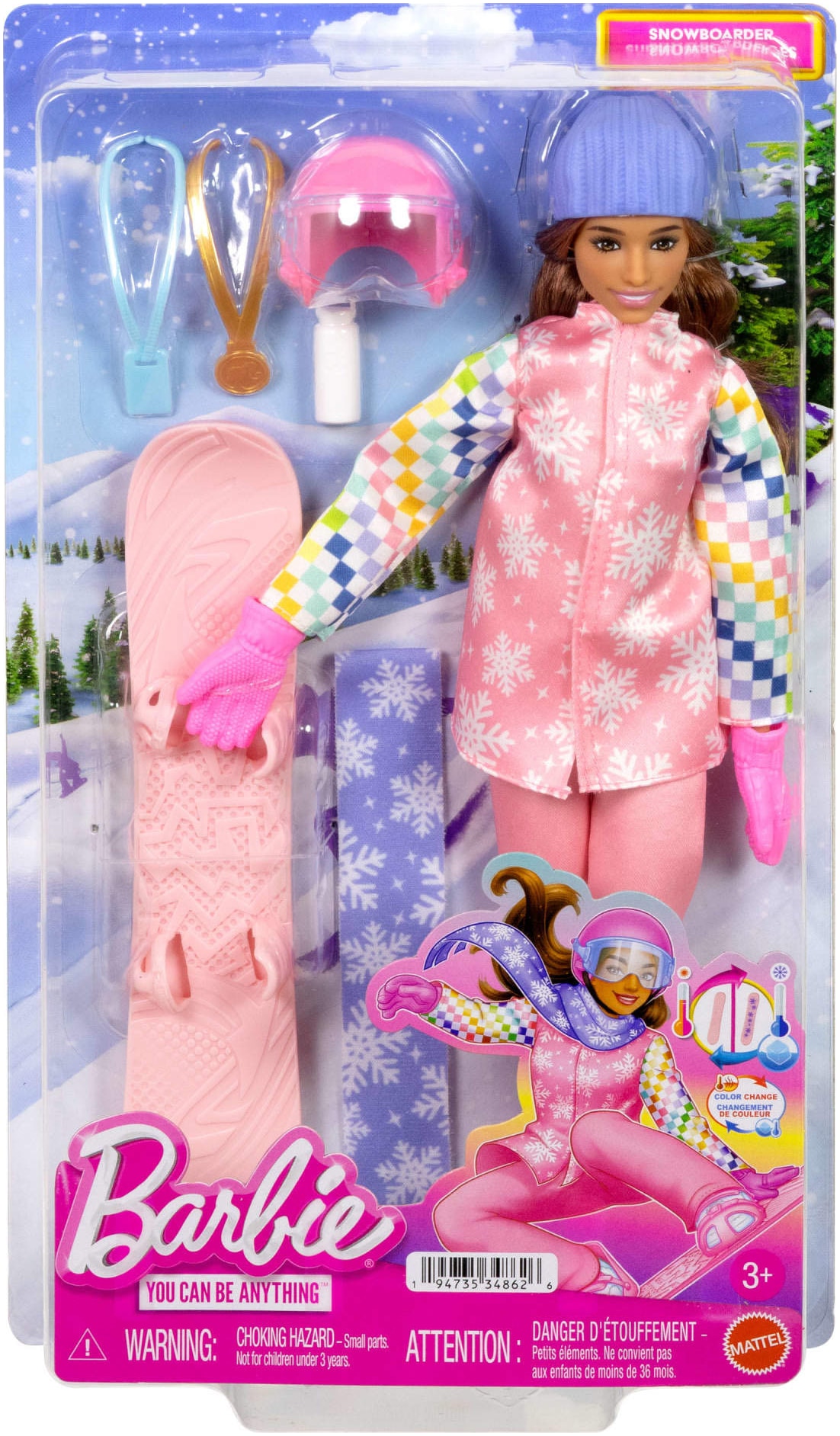 Barbie Anziehpuppe »Barbie Snowboarderin«