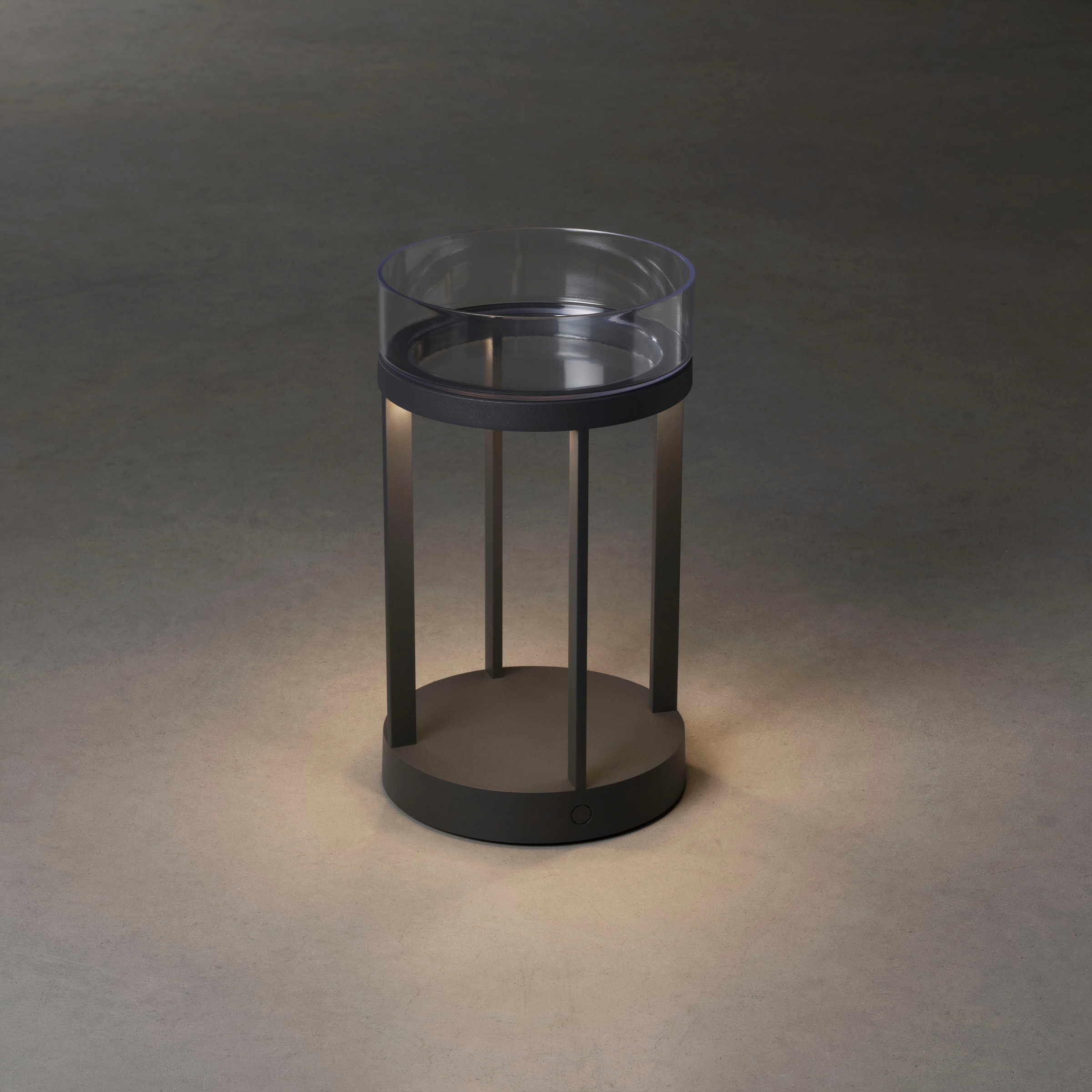 KONSTSMIDE LED Laterne »Chieti« LED-Modul 2 Stk. Warmweiß Chieti LED USB-Laterne, dimmbar 2700/3000K Glasdek