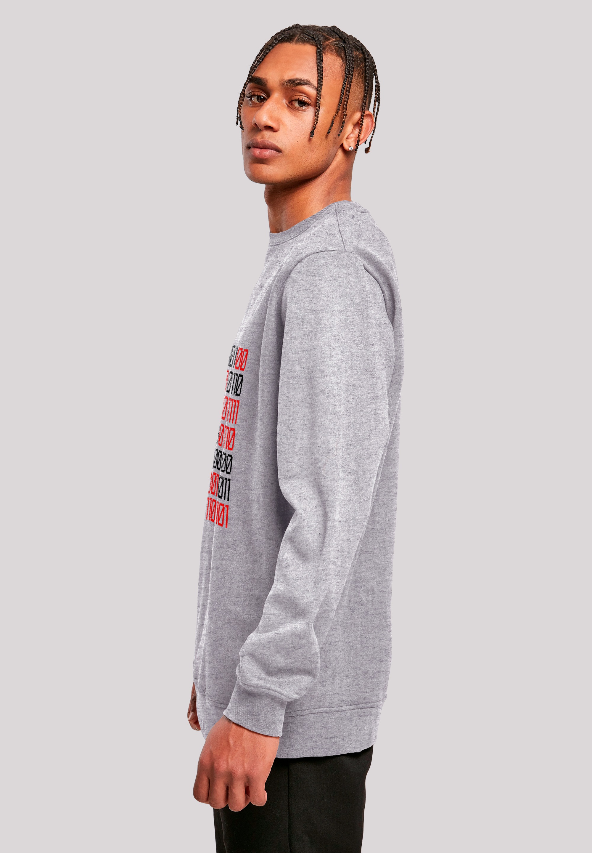 F4NT4STIC Sweatshirt »I love you 01001001 Binary Code Valentinstag«, Premium Qualität