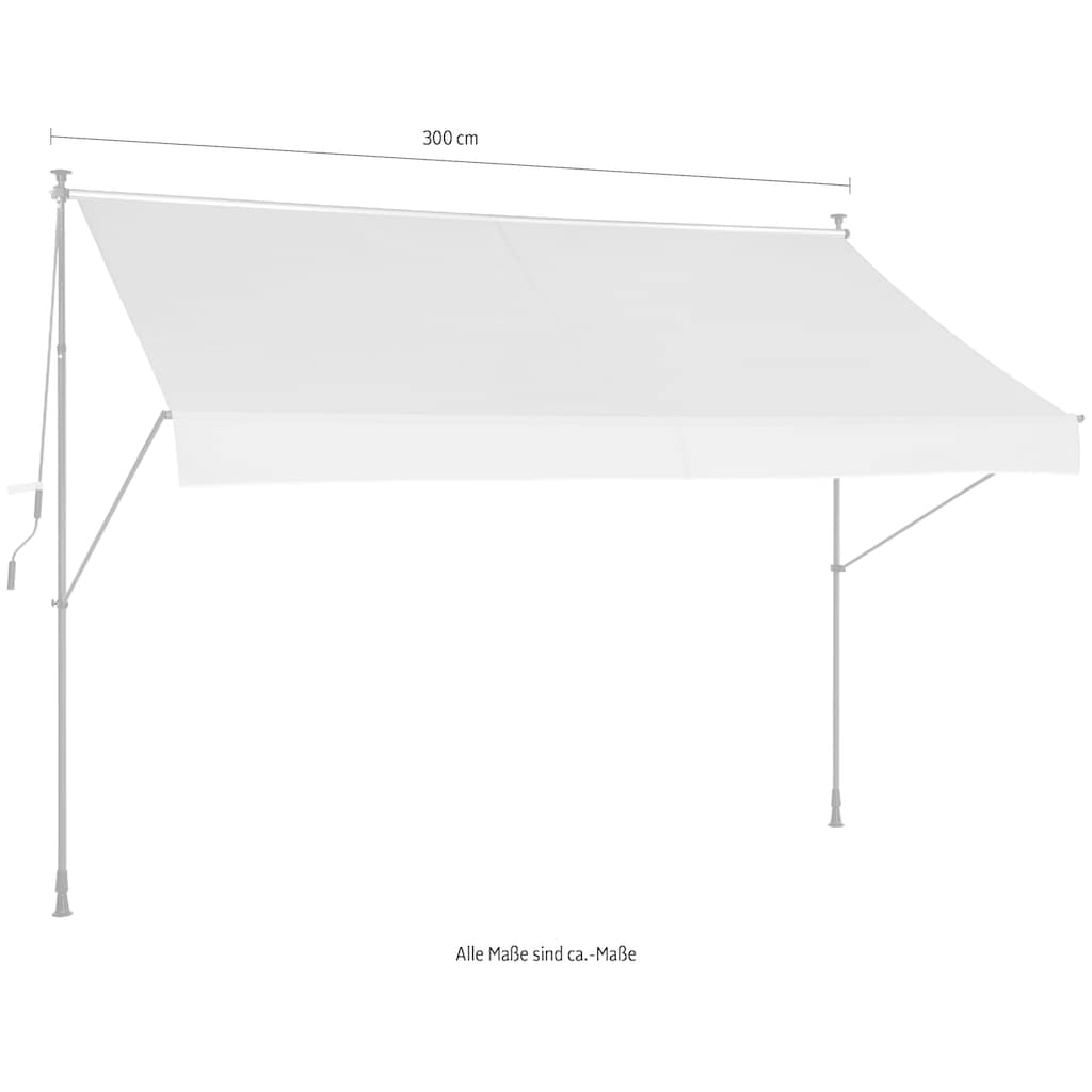 KONIFERA Klemmmarkise, Breite/Ausfall: 300/150 cm