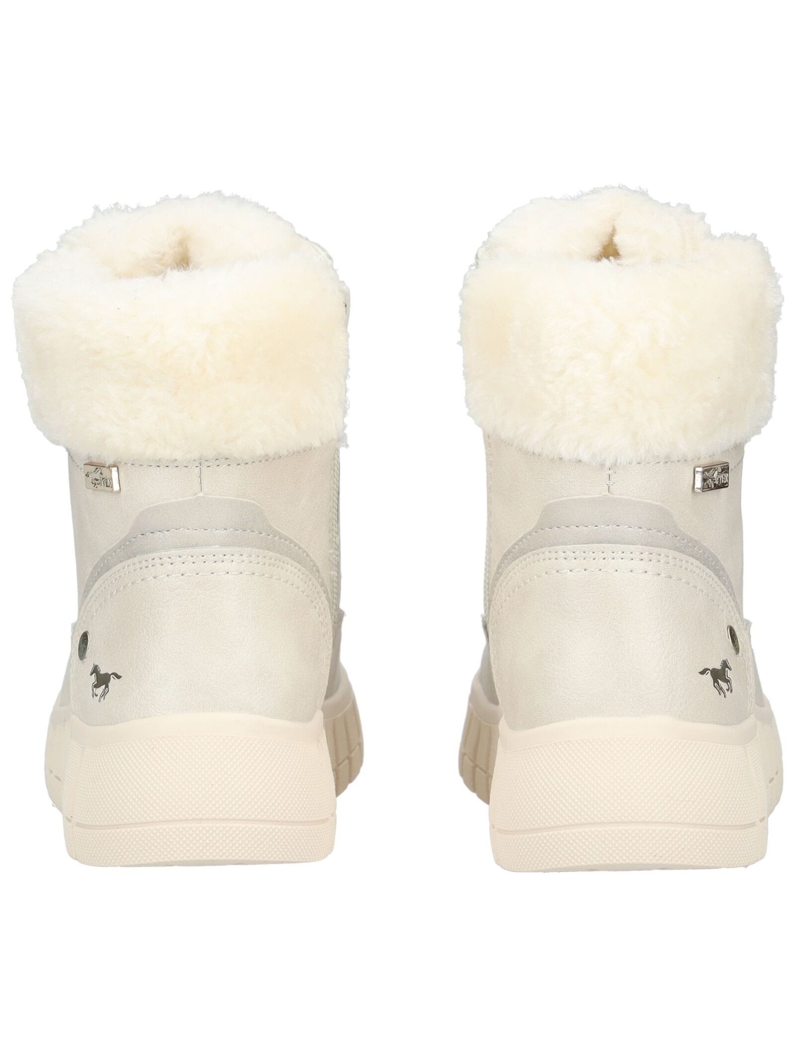 Mustang Shoes Schnürstiefelette »Mustang Shoes Stiefelette Lederimitat/Textil«