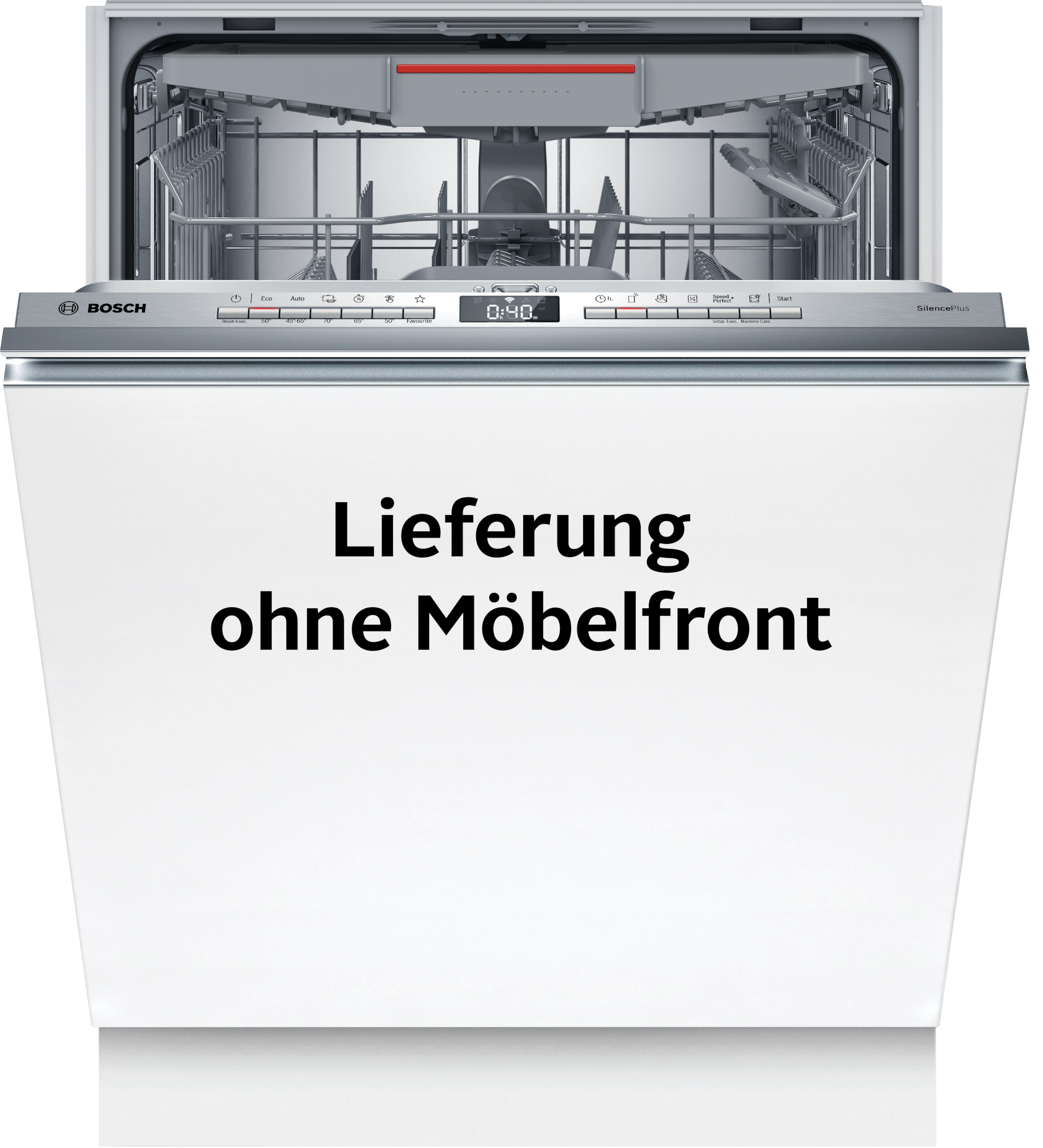 BOSCH vollintegrierbarer Geschirrspüler "SBV4EVX08E", B:59,8cm H:86,5cm T:55cm, silber, Geschirrspüler, Automatische Türöffnung für mehr Effizienz