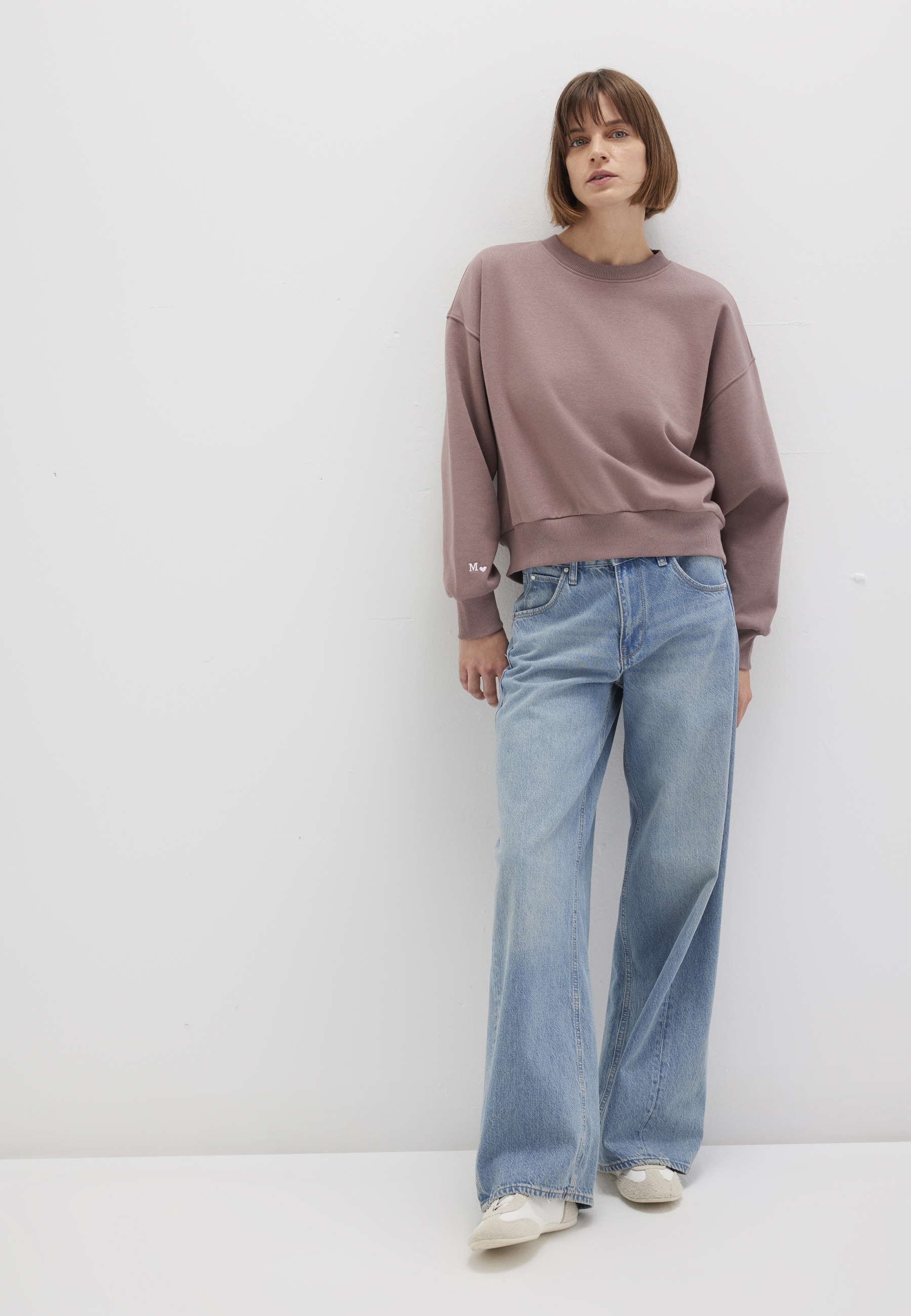 Mavi Rundhalspullover »CREW NECK SWEATSHIRT«, Sweatshirt cropped