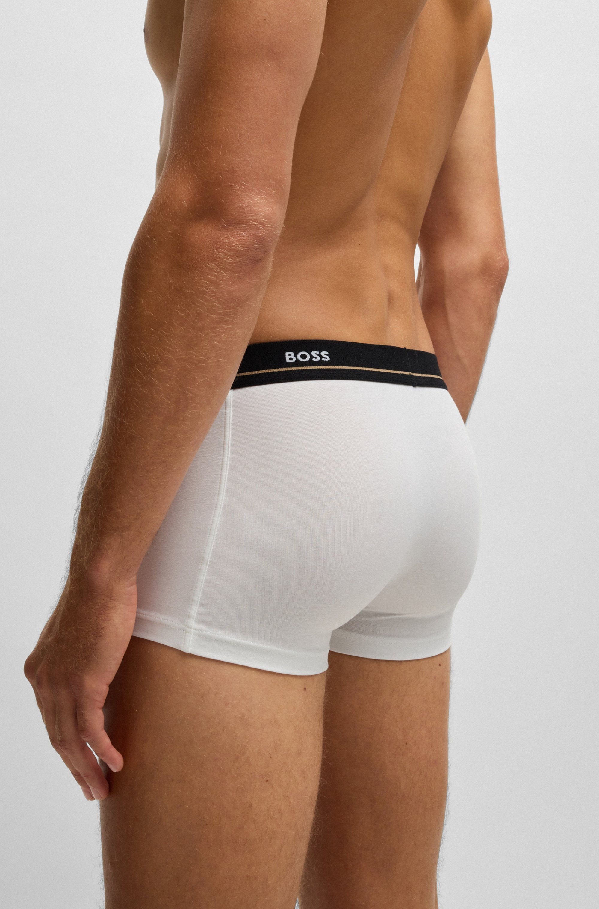 BOSS Trunk »Trunk 5P Essential«, (Packung, 5 St., 5er Pack), mit modischem, teilweise kontrastfarbenen BOSS Logo-Elastikbund