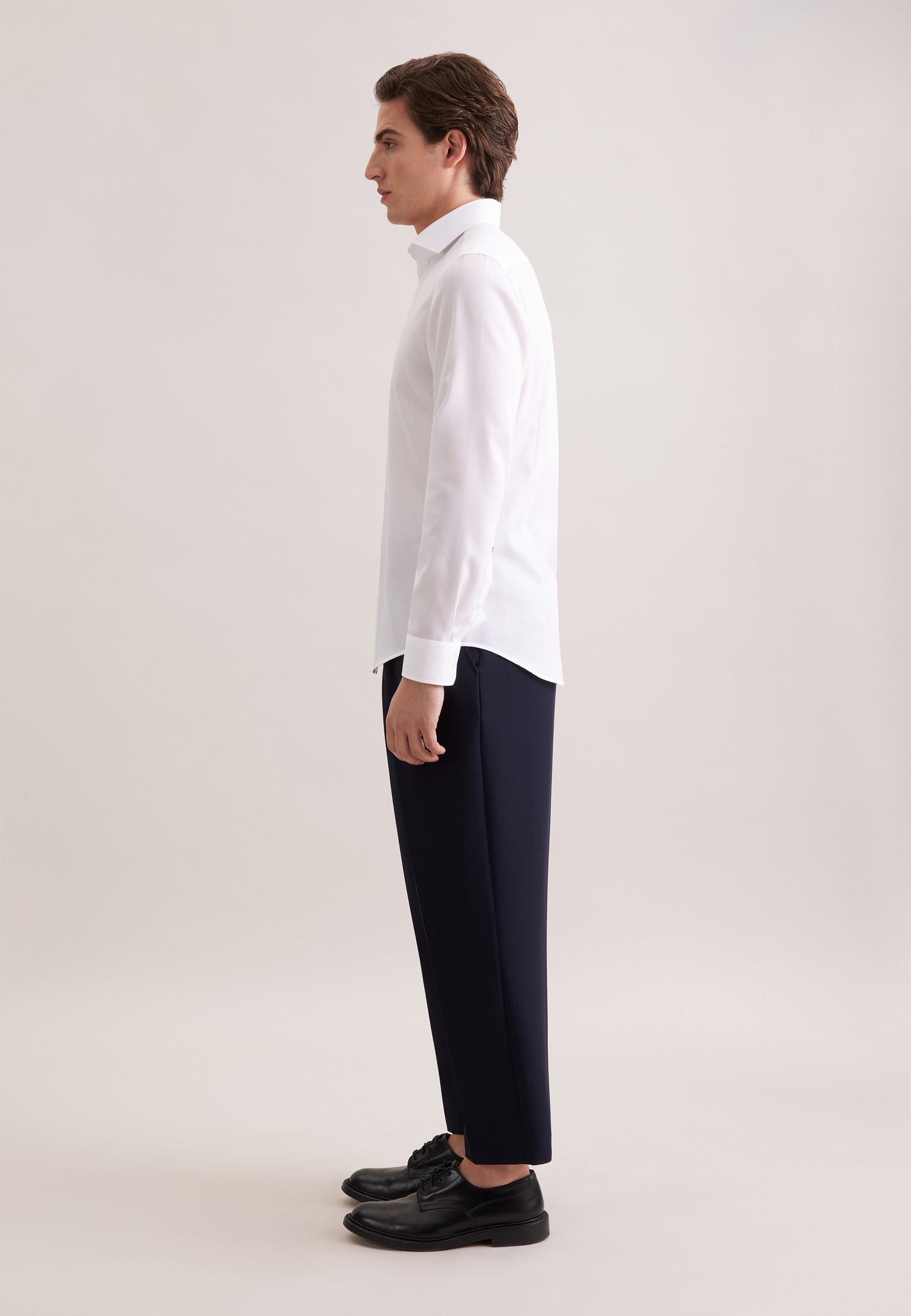 seidensticker Businesshemd »Schwarze Rose« Shaped 1/1 Kentkragen Struktur