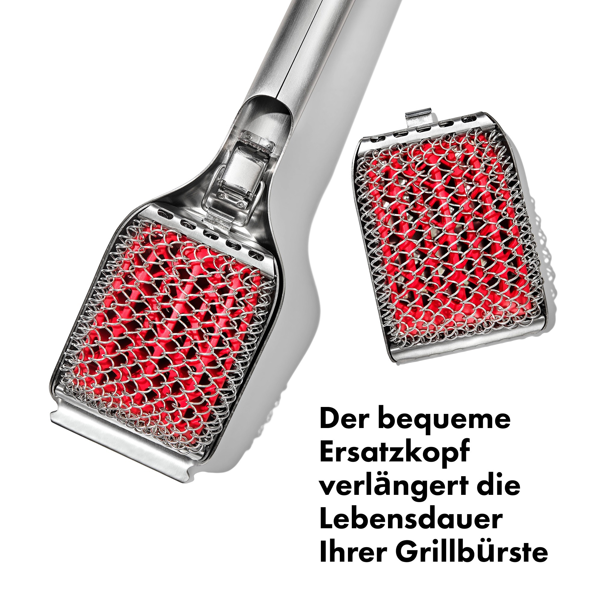OXO Good Grips Ersatzbürste »Austauschkopf für borstenloses Grillbürste« 1 Stk. aus Edelstahl | Silikon