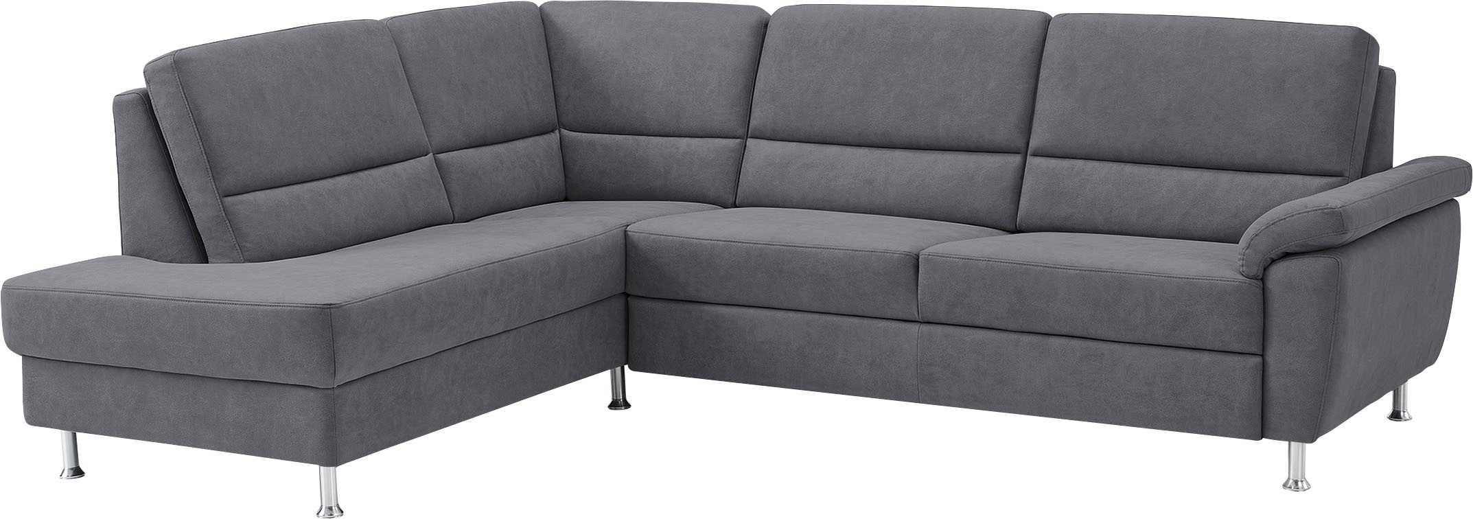 CALIZZA INTERIORS Ecksofa »Onyx L-Form«, Ottomane links oder rechts, wahlweise mit Bettfunktion, Breite 257 cm