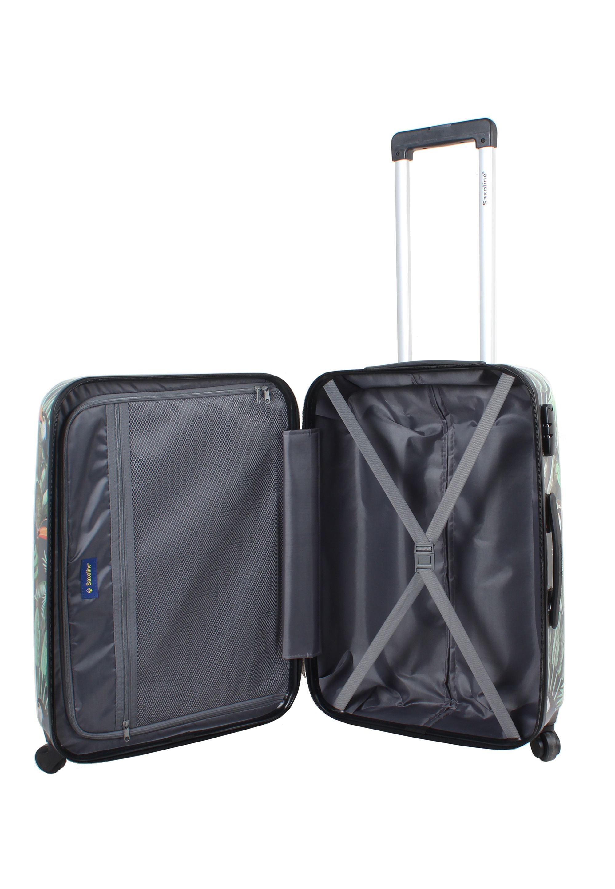 Saxoline® Koffer »Toucan«, mit Aluminium-Teleskop-Trolley-System