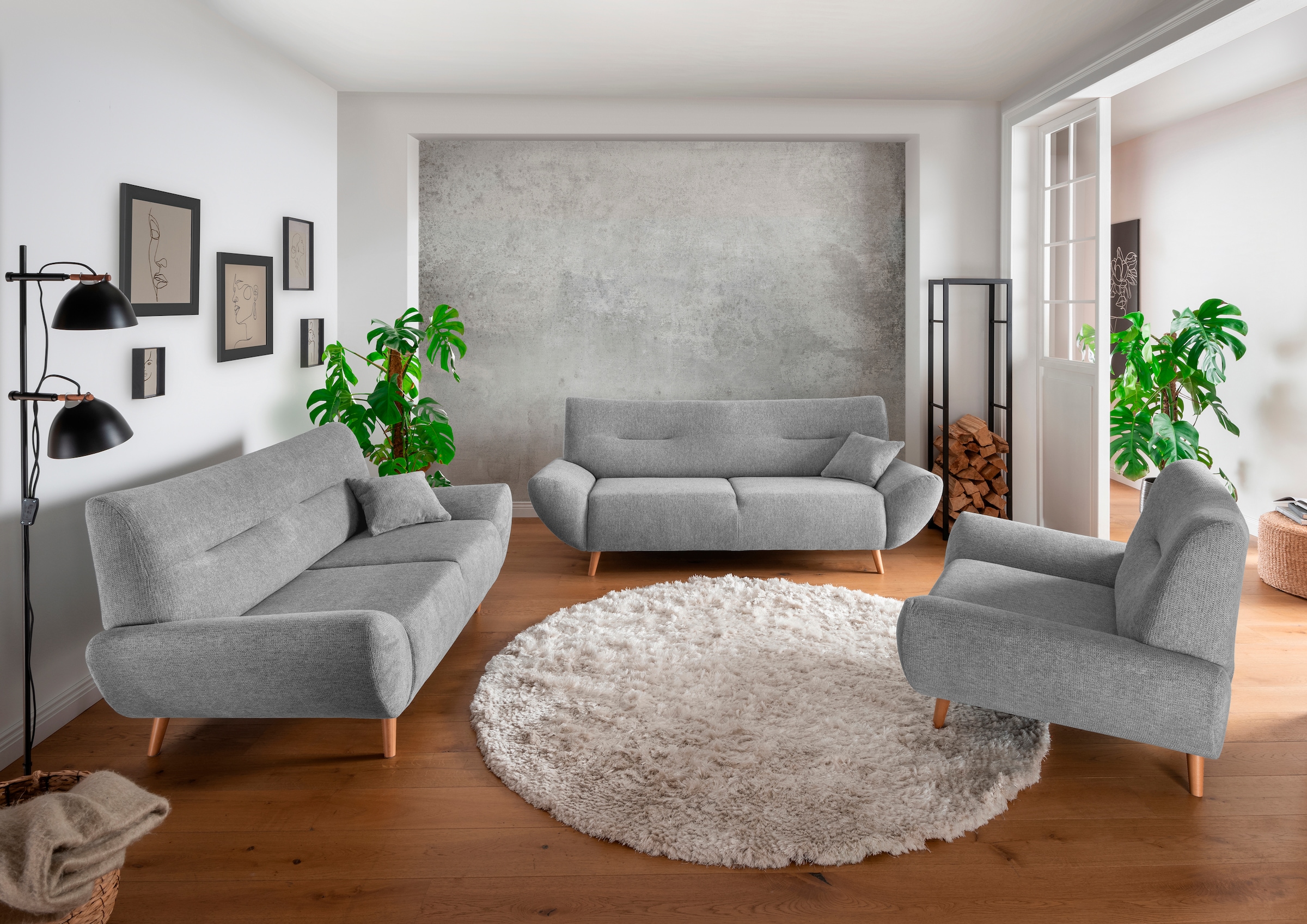 Home affaire Polstergarnitur "Drago elegant und zeitlos, komfortabel, moder günstig online kaufen