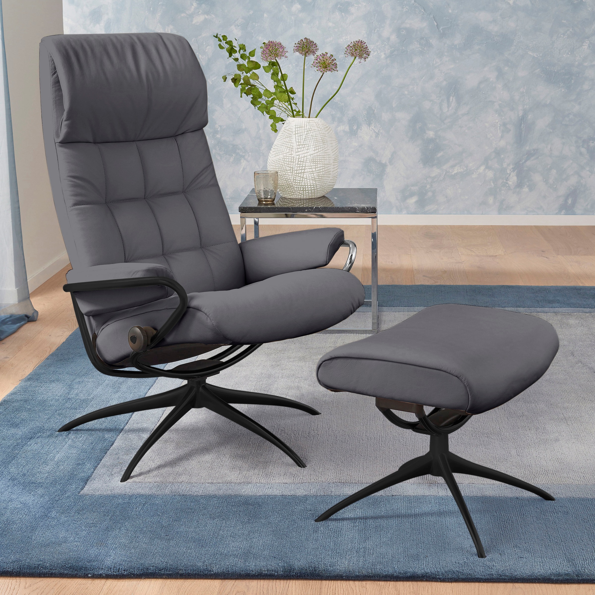 Stressless Relaxsessel "London", (Set, Relaxsessel mit Hocker), mit Hocker, günstig online kaufen