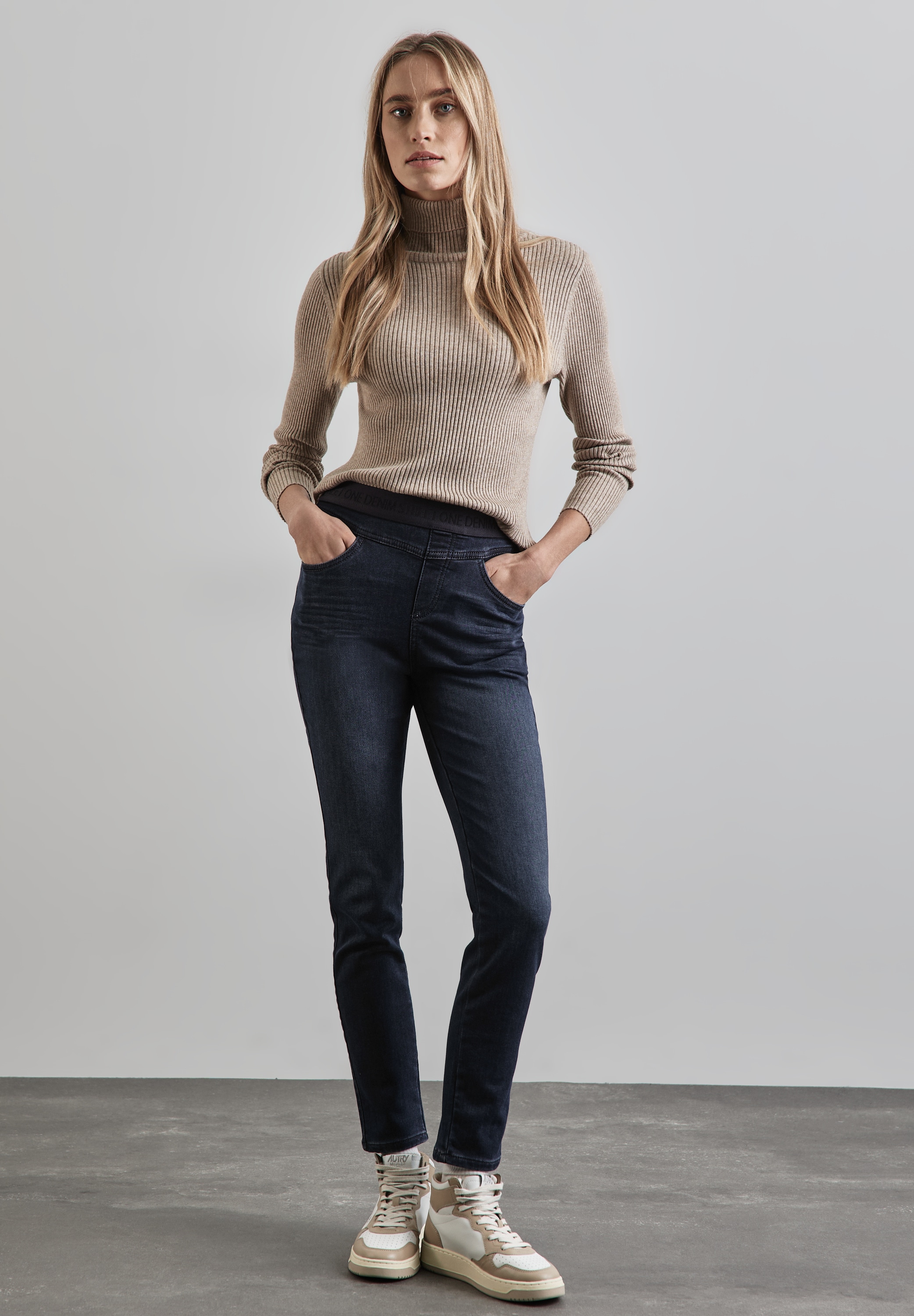 STREET ONE Slim-fit-Jeans, High Waist