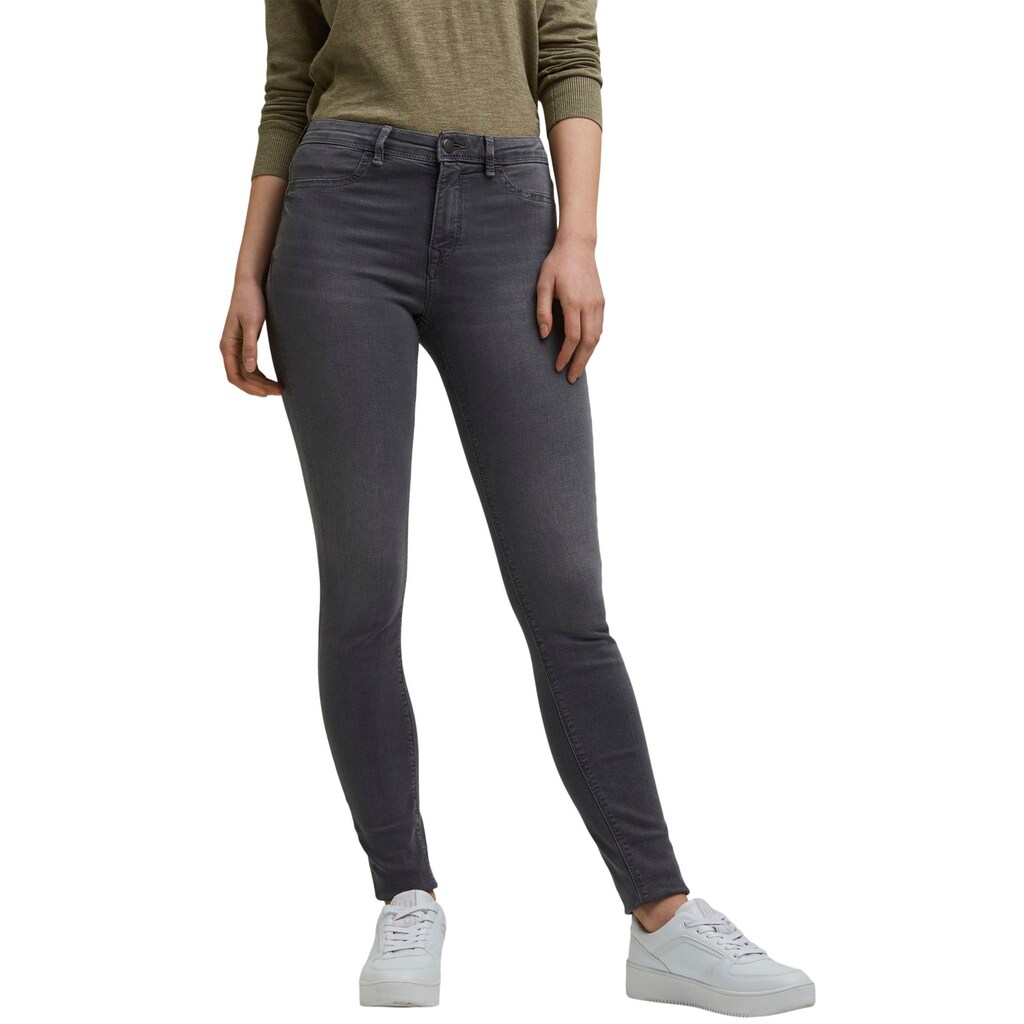 Damenmode Jeans edc by Esprit Jeansleggings, in cleanem Look grey-medium