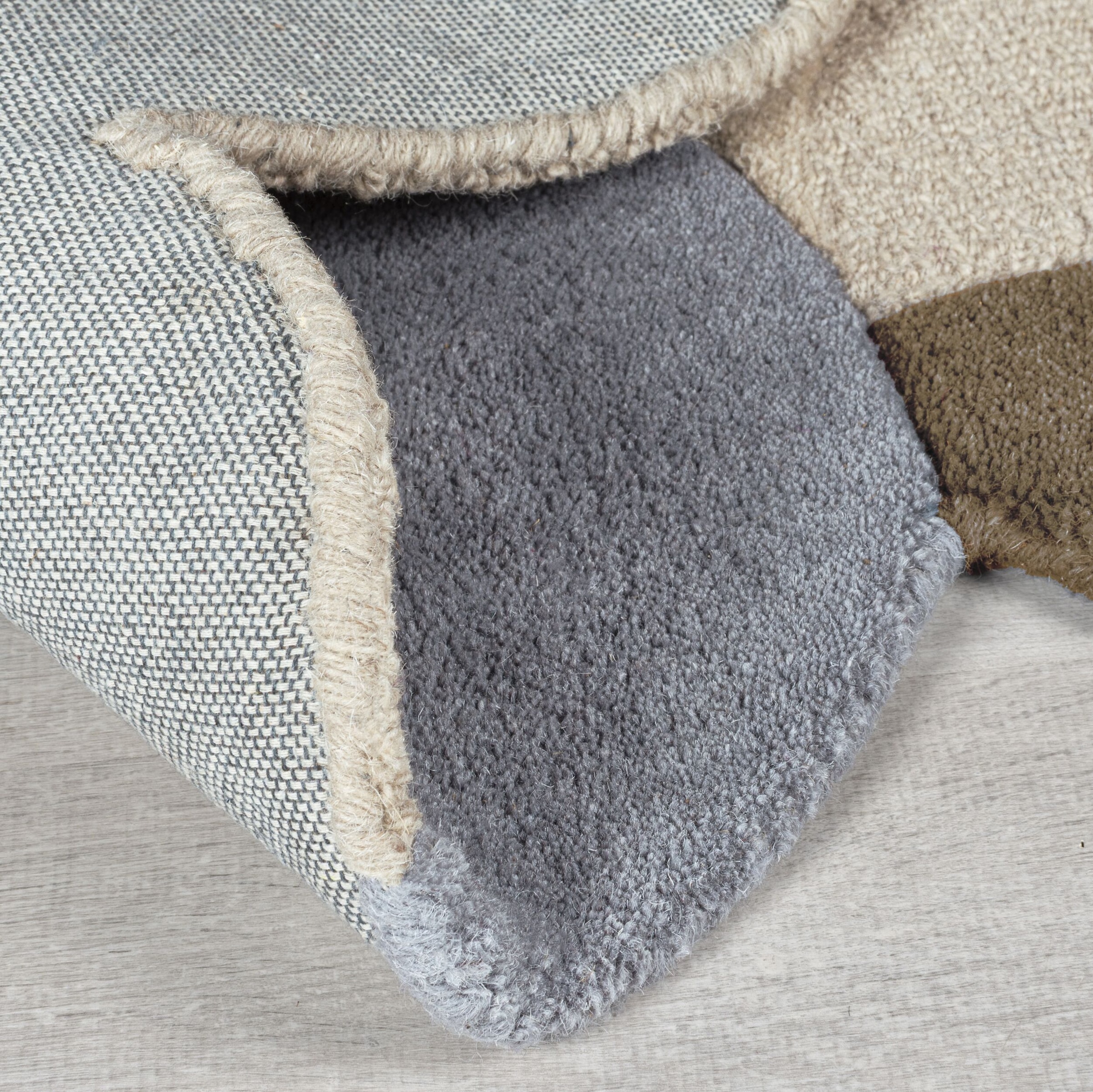 FLAIR RUGS Wollteppich »Mia Scallop«, rechteckig, 12 mm Höhe, in Jakobsmuschel-Form