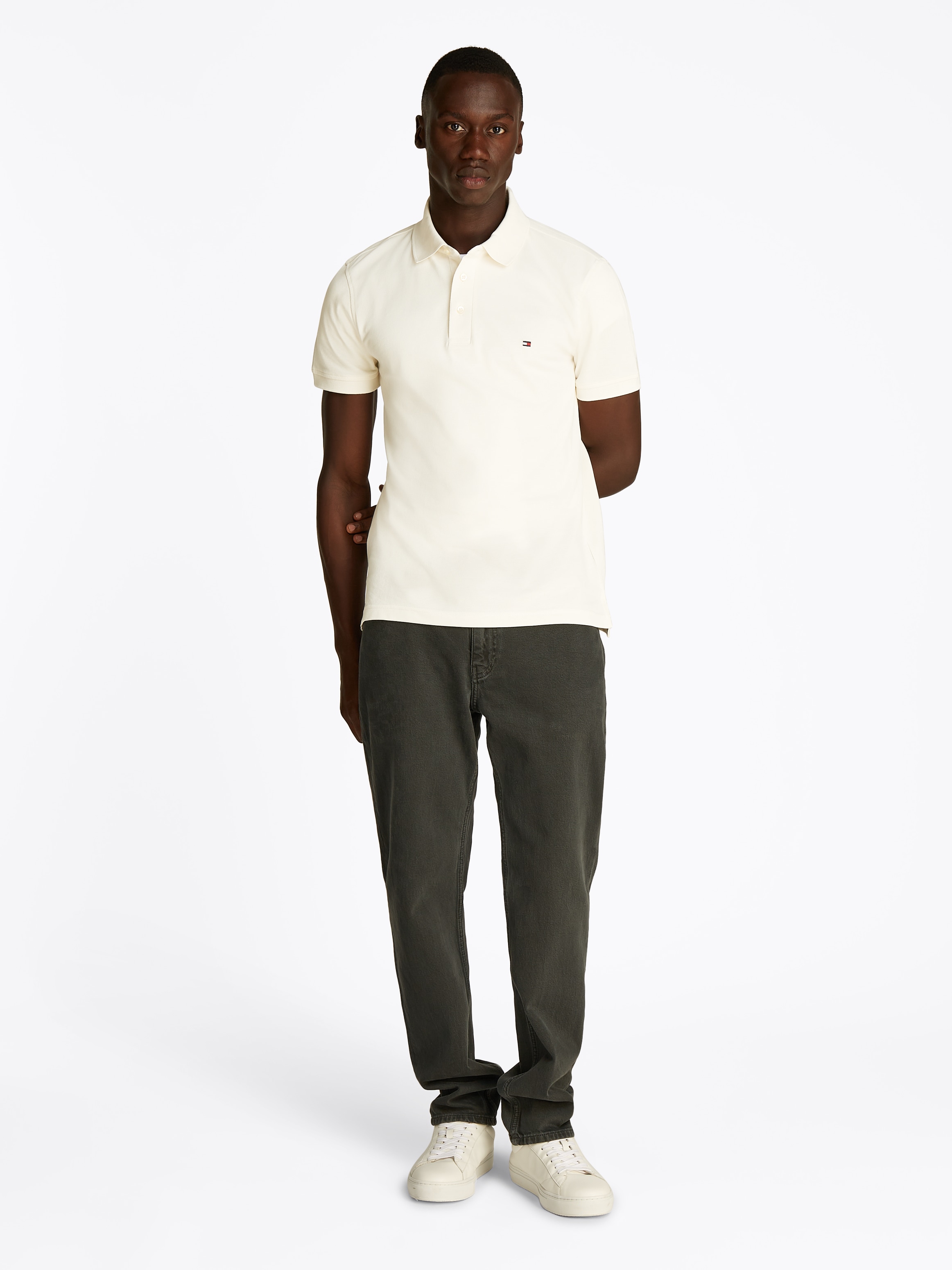 Tommy Hilfiger Poloshirt »1985 SLIM POLO«, aus leicht strukturiertem Piqué-Material