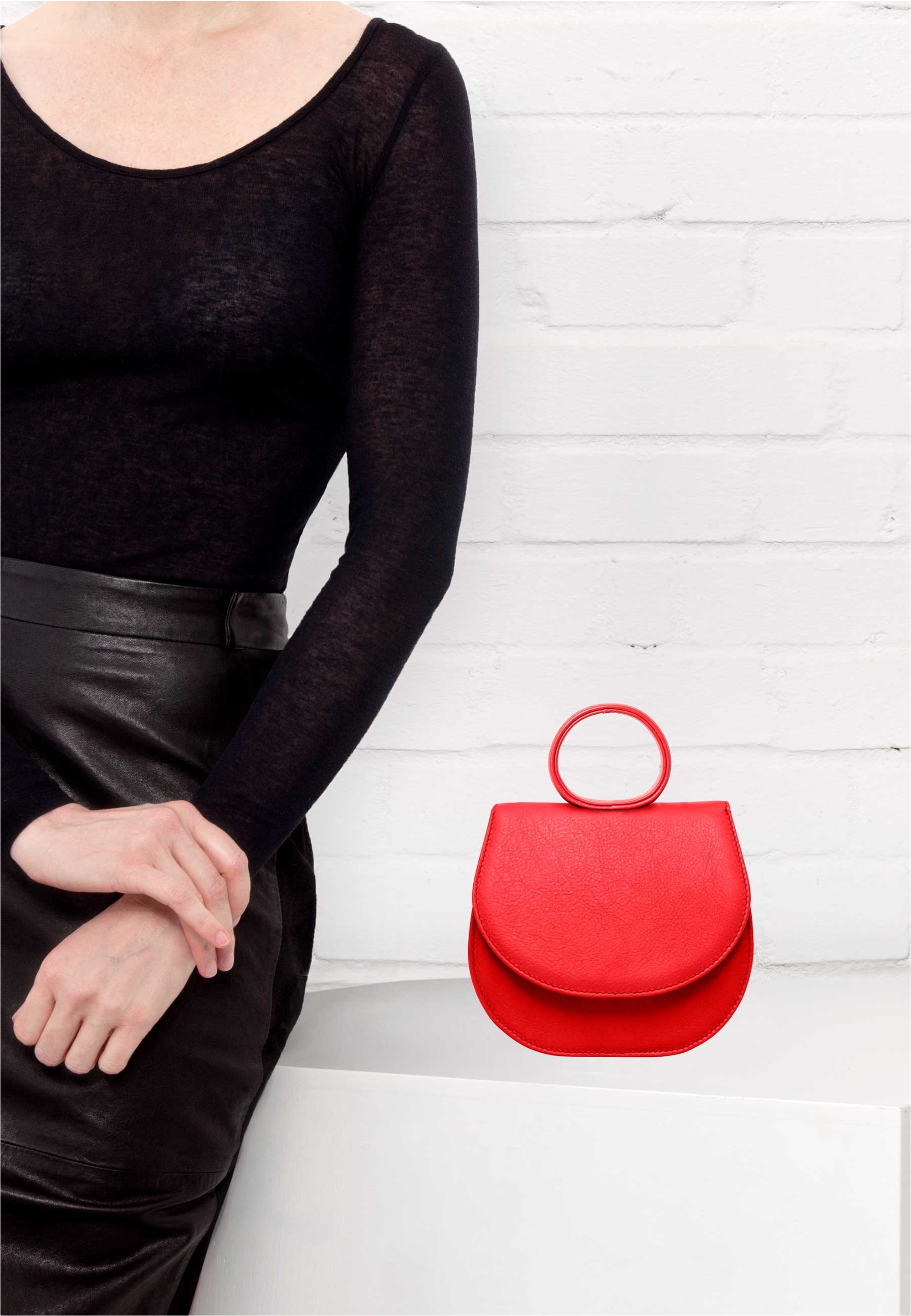 GRETCHEN Schultertasche »Ebony Mini Loop Bag«, aus italienischem Kalbsleder