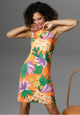 Aniston SELECTED Sommerkleid, mit großen Blumen und Blättern bedruckt kaufen