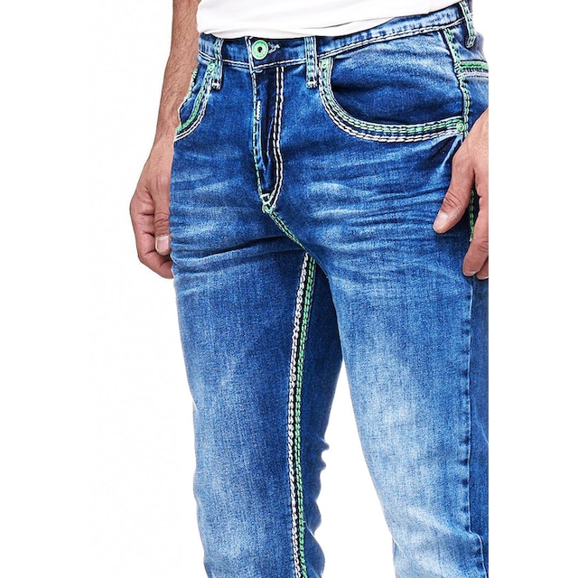 Rusty Neal Straight-Jeans »LEVIN 2«, mit angesagten Ziernähten ▷ kaufen |  BAUR