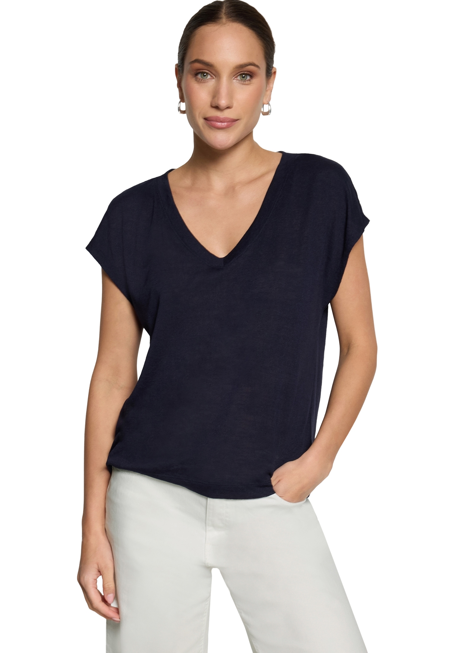 Zero T-Shirt »Damen mit V-Ausschnitt« 1 Material