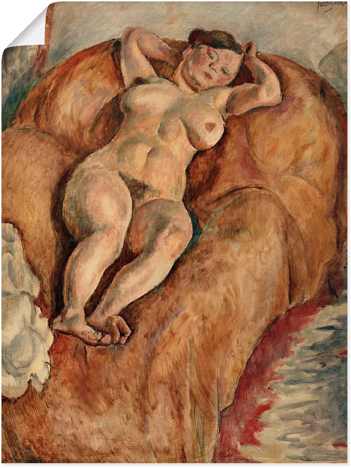 Artland Wandbild »Liegender Frauenakt«, kaufen St.), in BAUR (1 Poster Erotische Leinwandbild, Größen als Alubild, Wandaufkleber versch. oder | Bilder