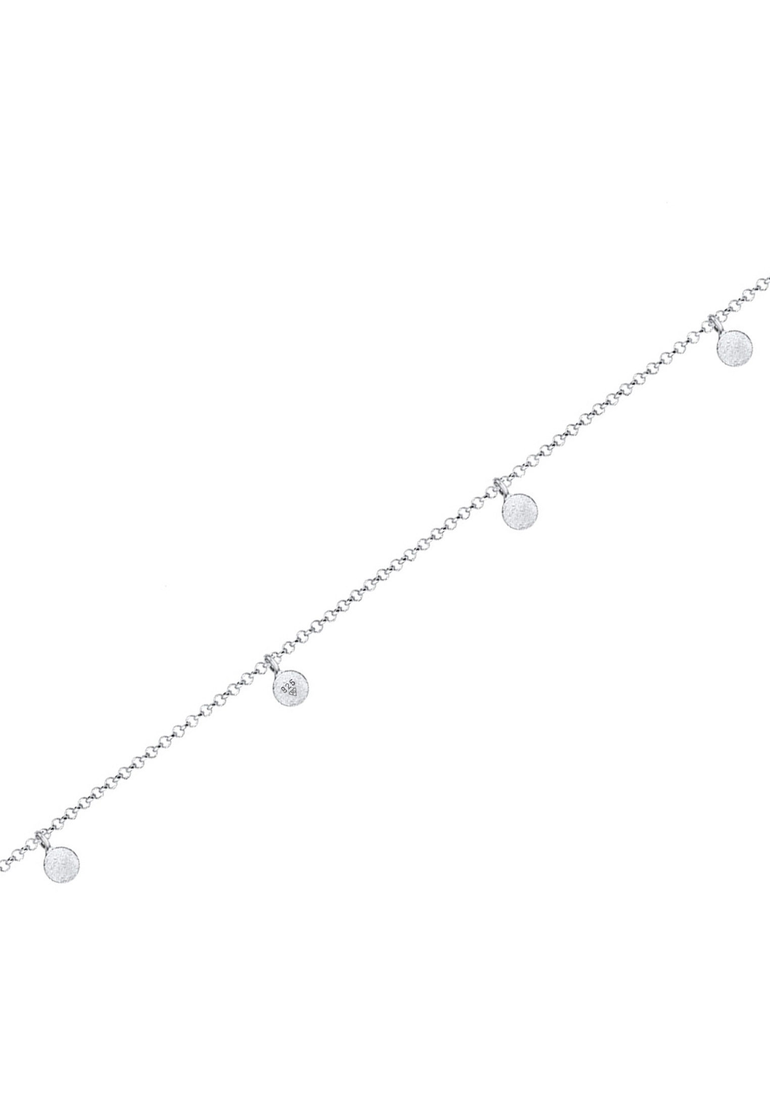 Elli Collier »Choker Plättchen Coins Matt 925 Silber«