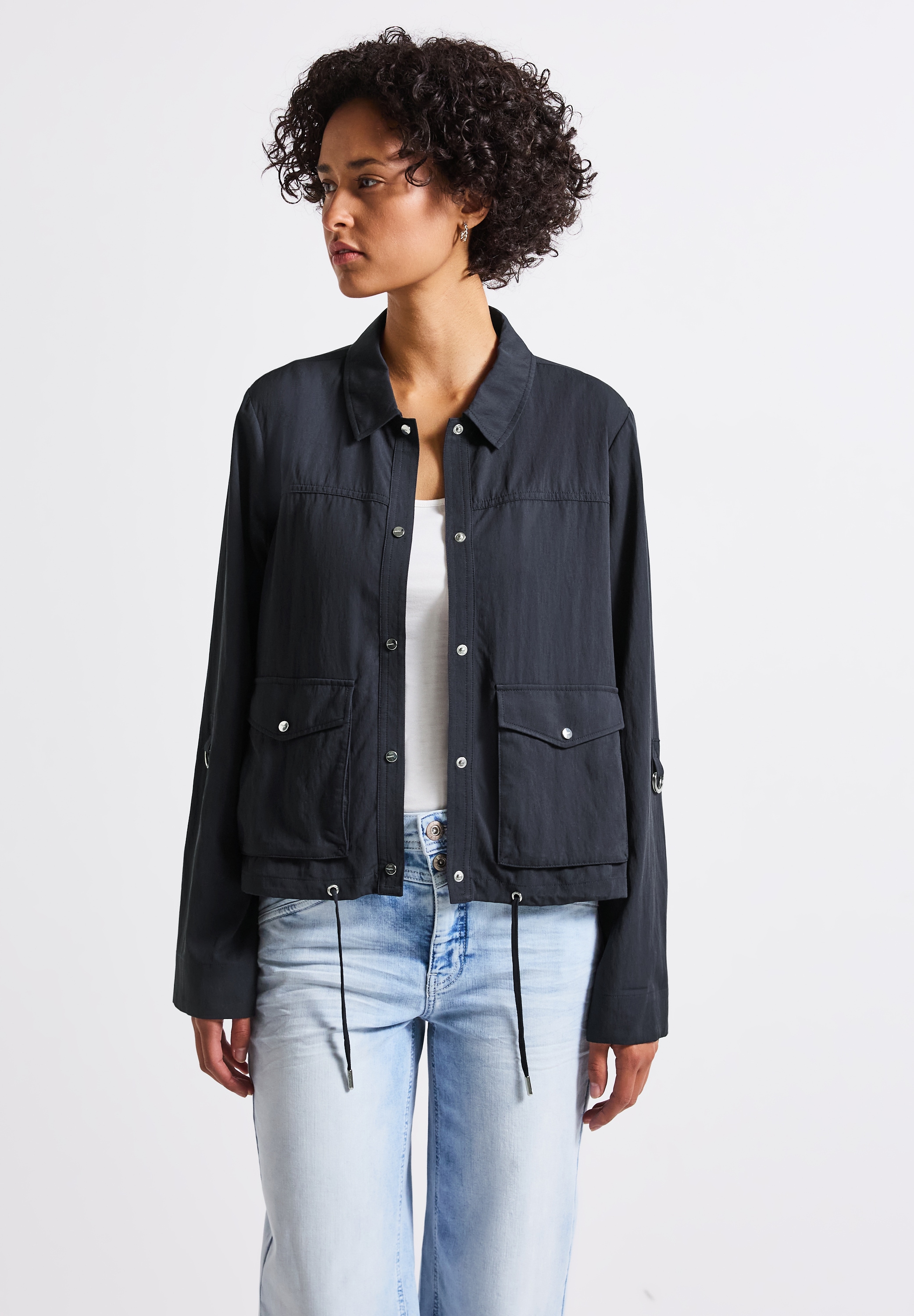 STREET ONE Kurzjacke, ohne Kapuze, mit Knopfleiste günstig online kaufen