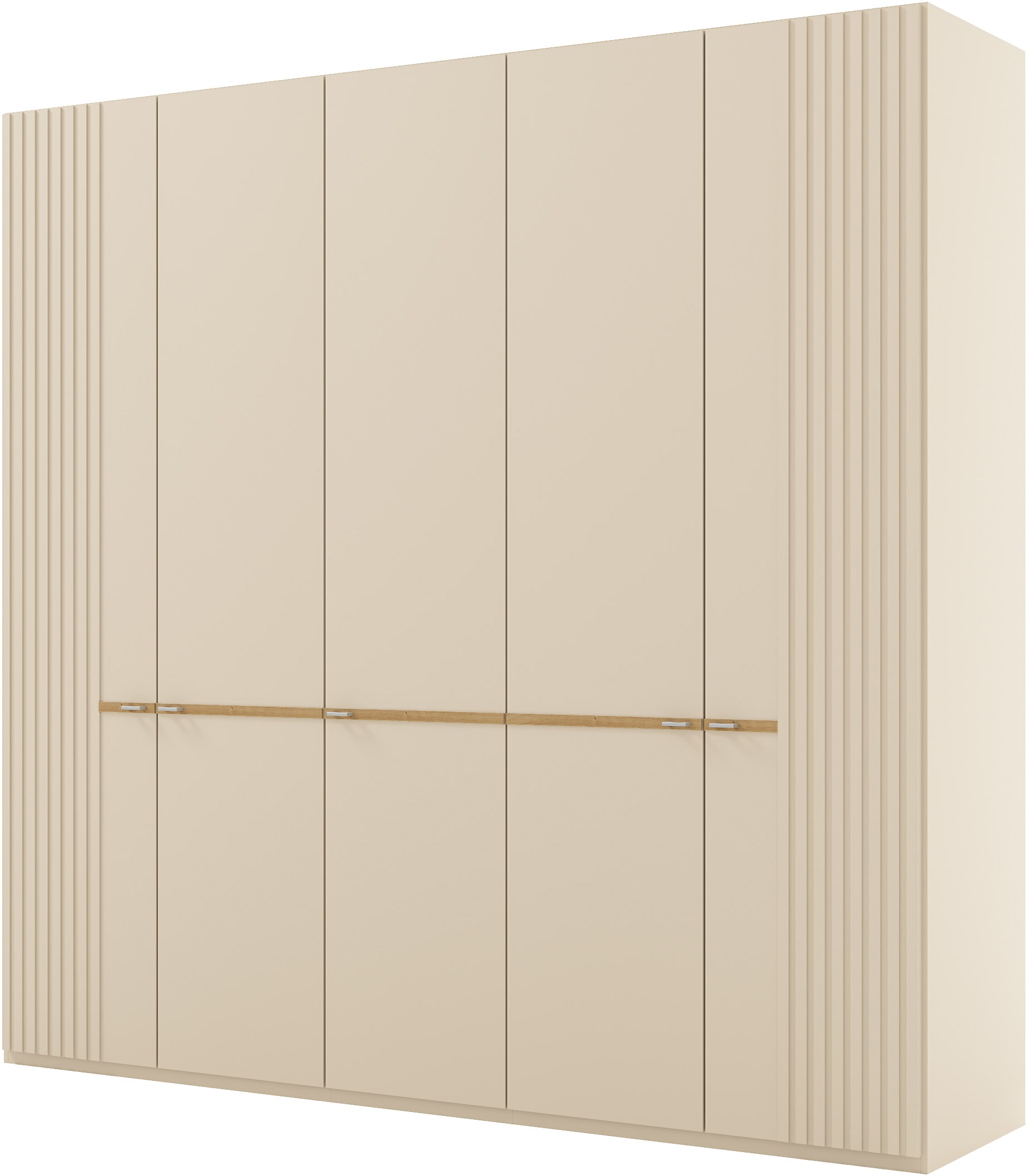 Musterring Kleiderschrank "Isabelle" Lamellen in Korpusfarbe, Griffe in silber, versch. Größen und Farben