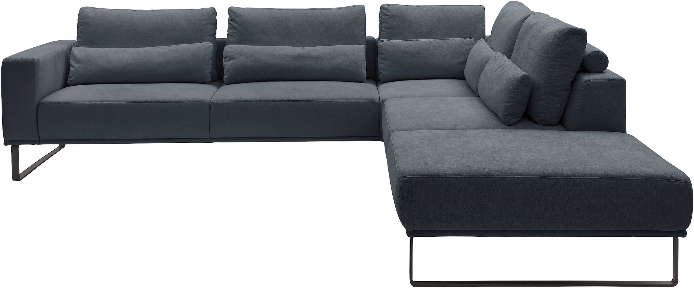 Musterring "JustB PM100 Federkern & Kaltschaum, bequem, Breite 308cm, L-Form" mit Sitztiefenverstellung und Kissen, mit Metallkufe, Maße 290x308 cm
