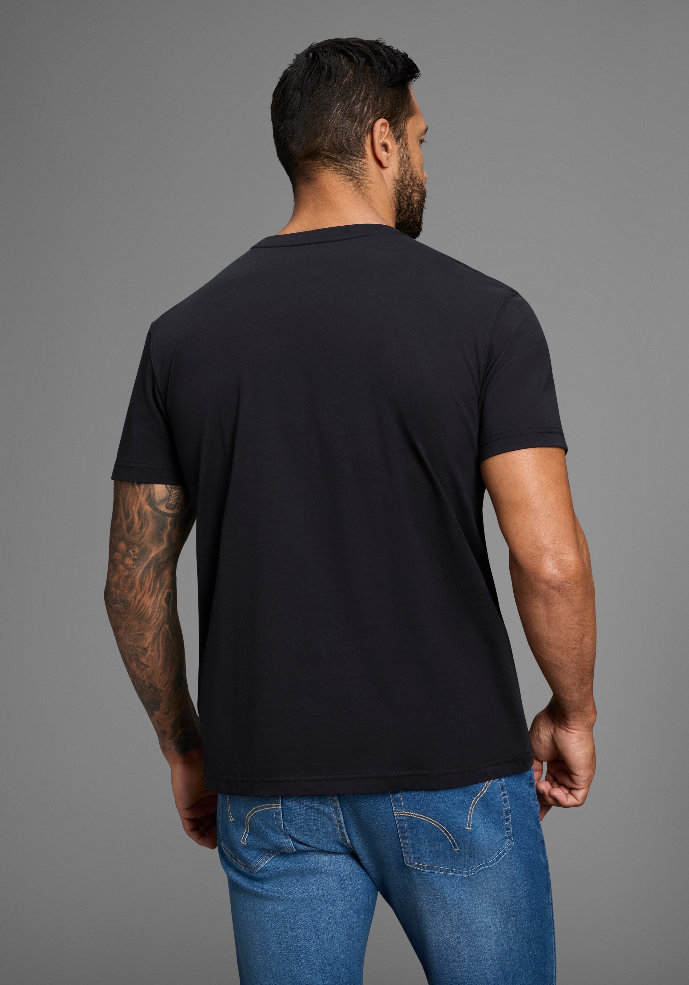 Arizona T-Shirt Kurzarm, unifarben, Rundhals, aus günstig online kaufen