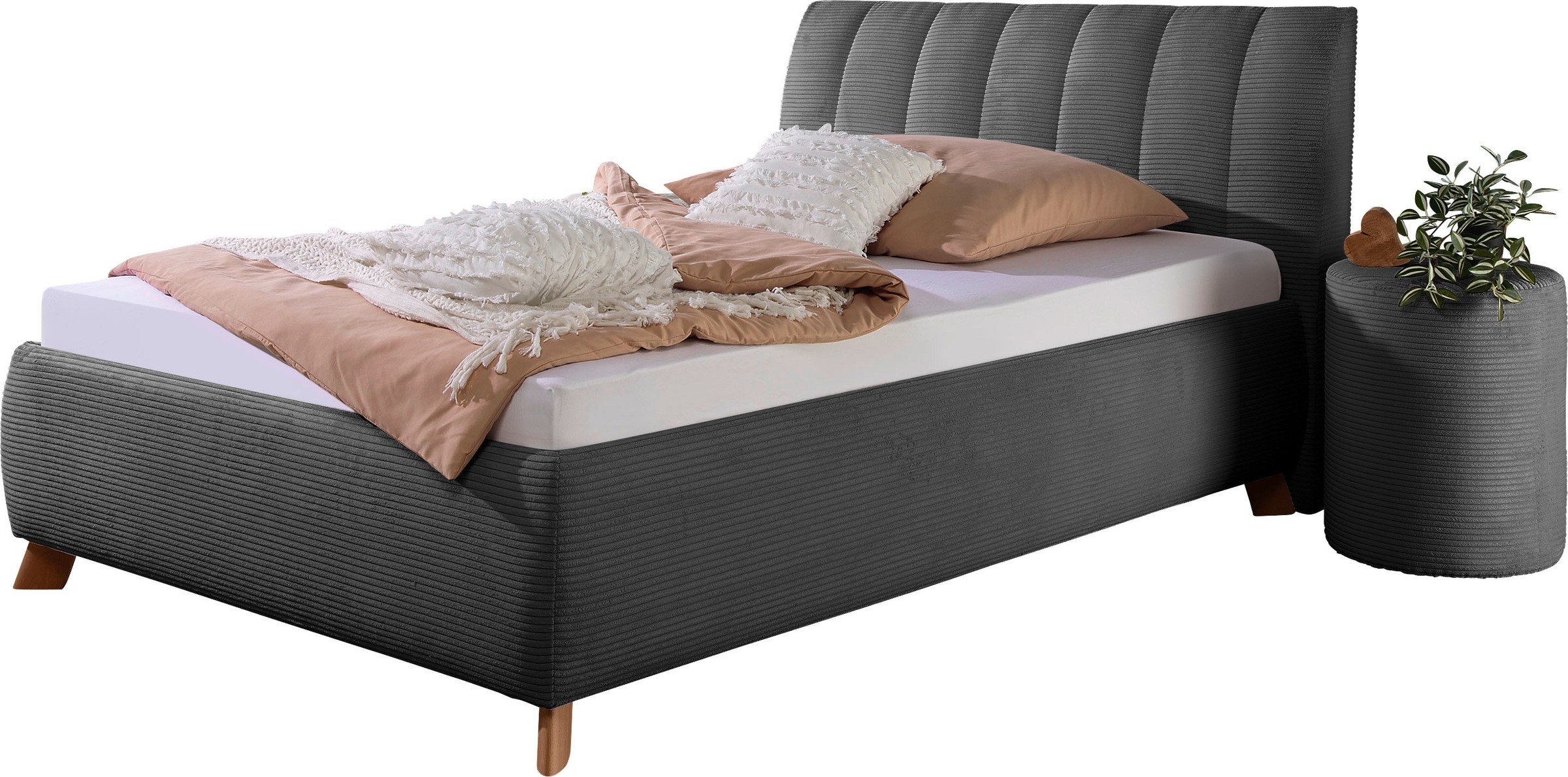 Maintal Polsterbett "Hügeldorf" inklusive Bettkasten, in H2, H3 & H4 erhält günstig online kaufen