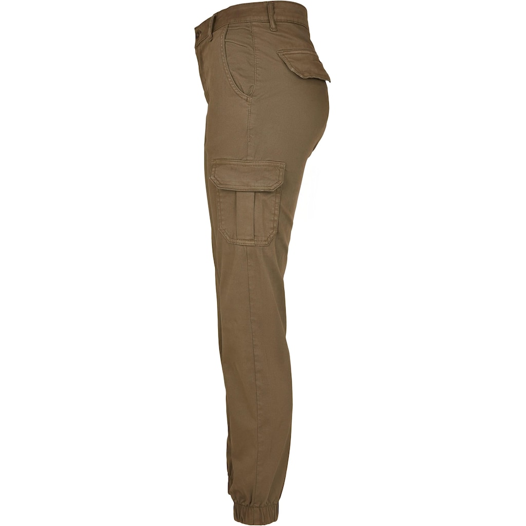 URBAN CLASSICS Cargohose »Urban Classics Damen Ladies High Waist Cargo Pants«, (1 tlg.)