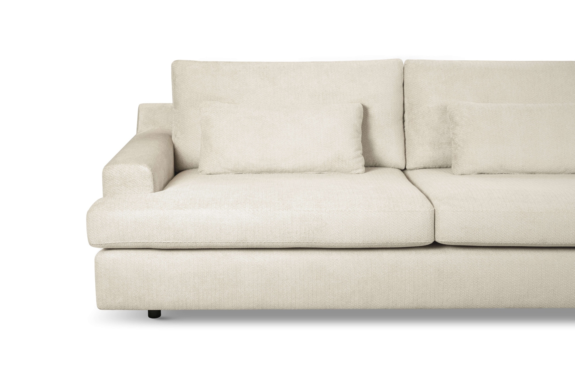 Home affaire Big-Sofa »Evelle 3 Sitzer Maxi«, 237 cm, tiefe Sitzfläche, Lounge-Sitzkomfort, Struktur, Breitcord