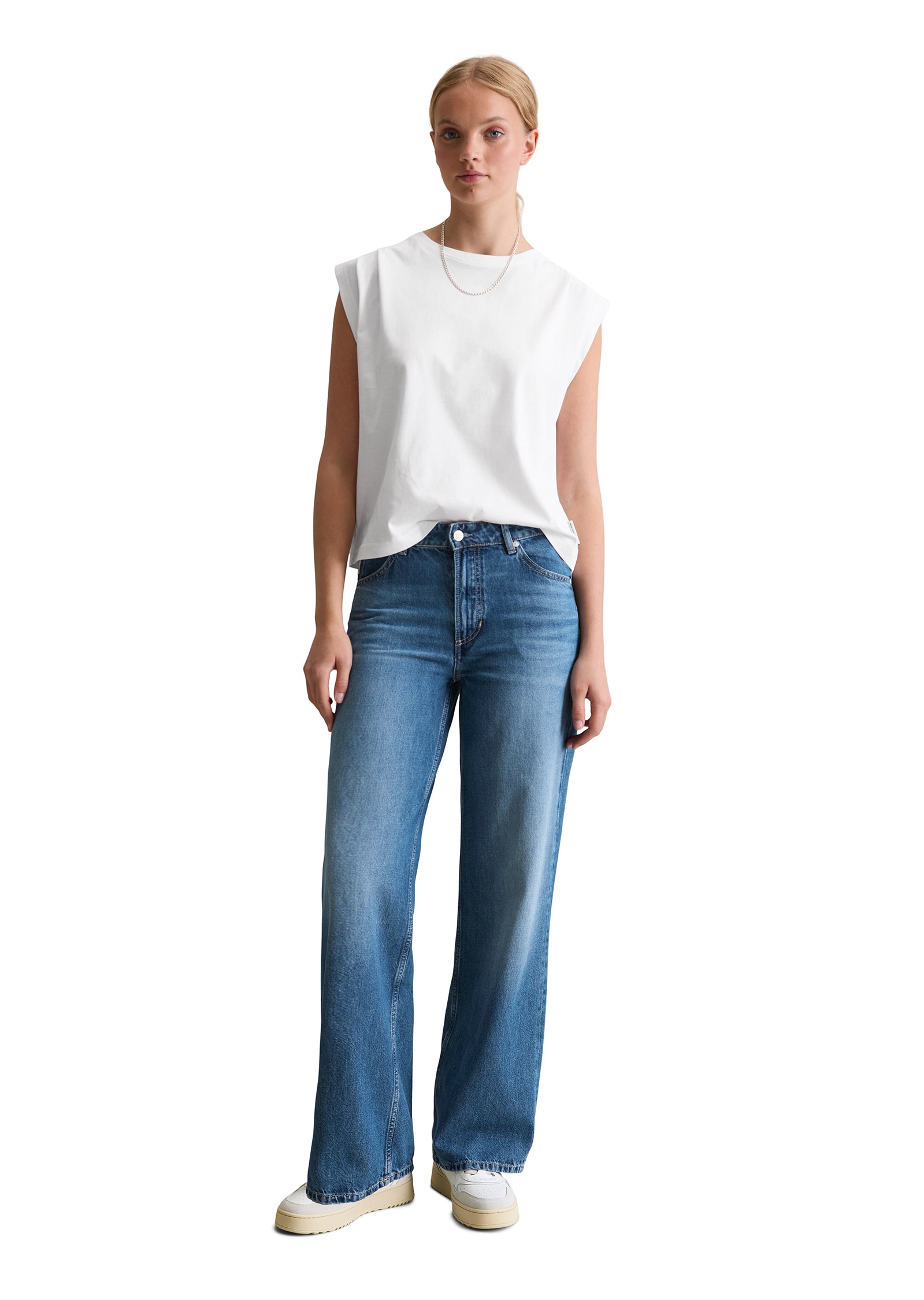 Marc O'Polo DENIM Weite Jeans »aus leichter Bio-Baumwoll-Qualität«