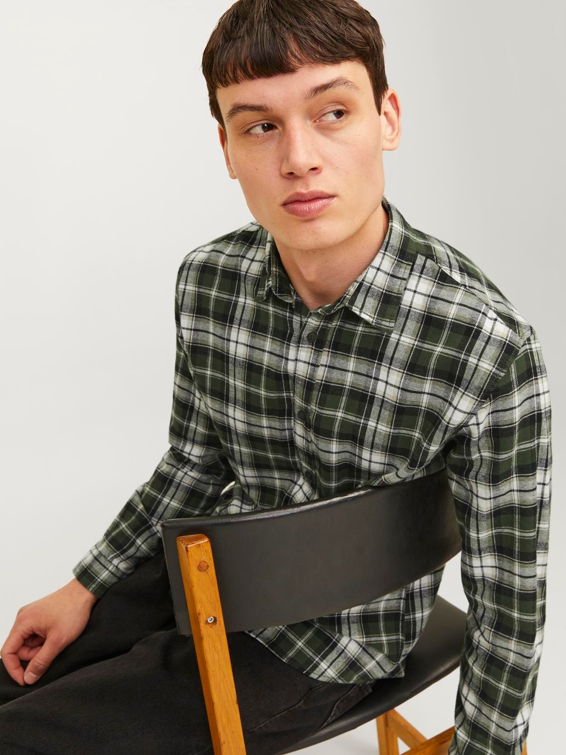 Jack & Jones Langarmhemd "JJJOSHUA FALL FLANNEL SHIRT LS" günstig online kaufen