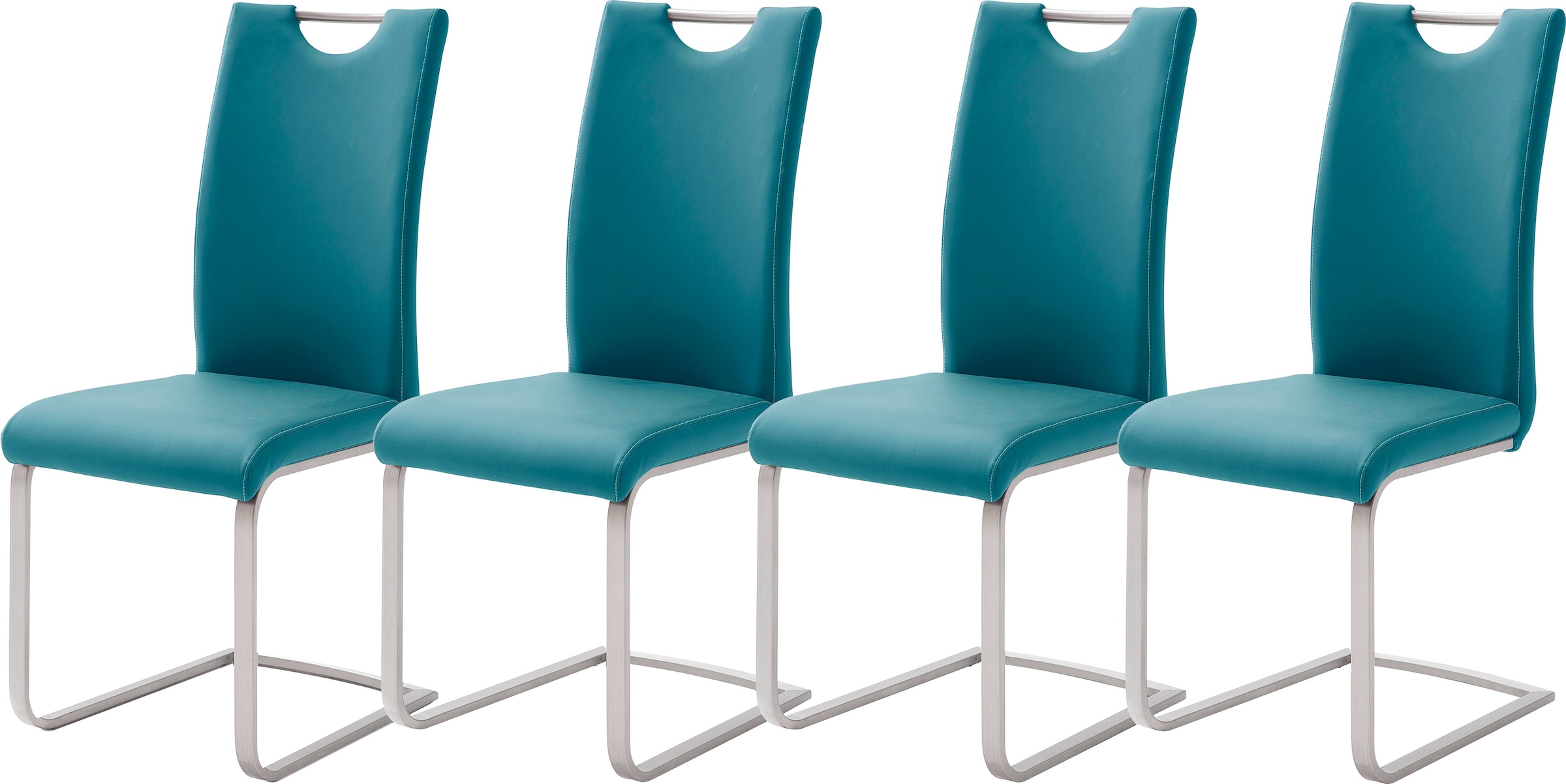 MCA furniture Freischwinger "Paulo" (Set) 4 Stk. Kunstleder Stuhl belastbar günstig online kaufen
