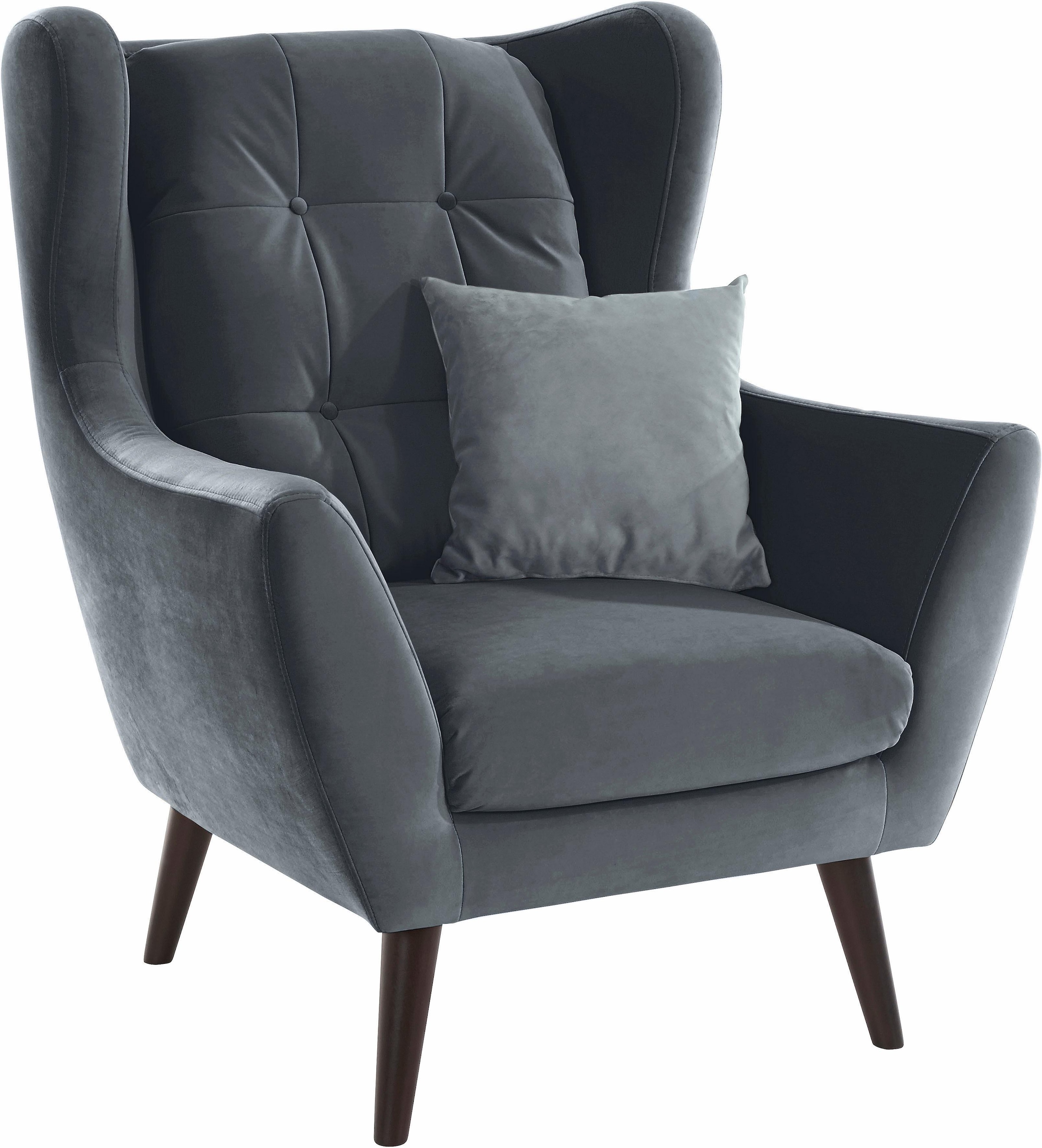 Home affaire Ohrensessel "Hemmink, Sessel, Loungesessel" mit Knopfheftung günstig online kaufen