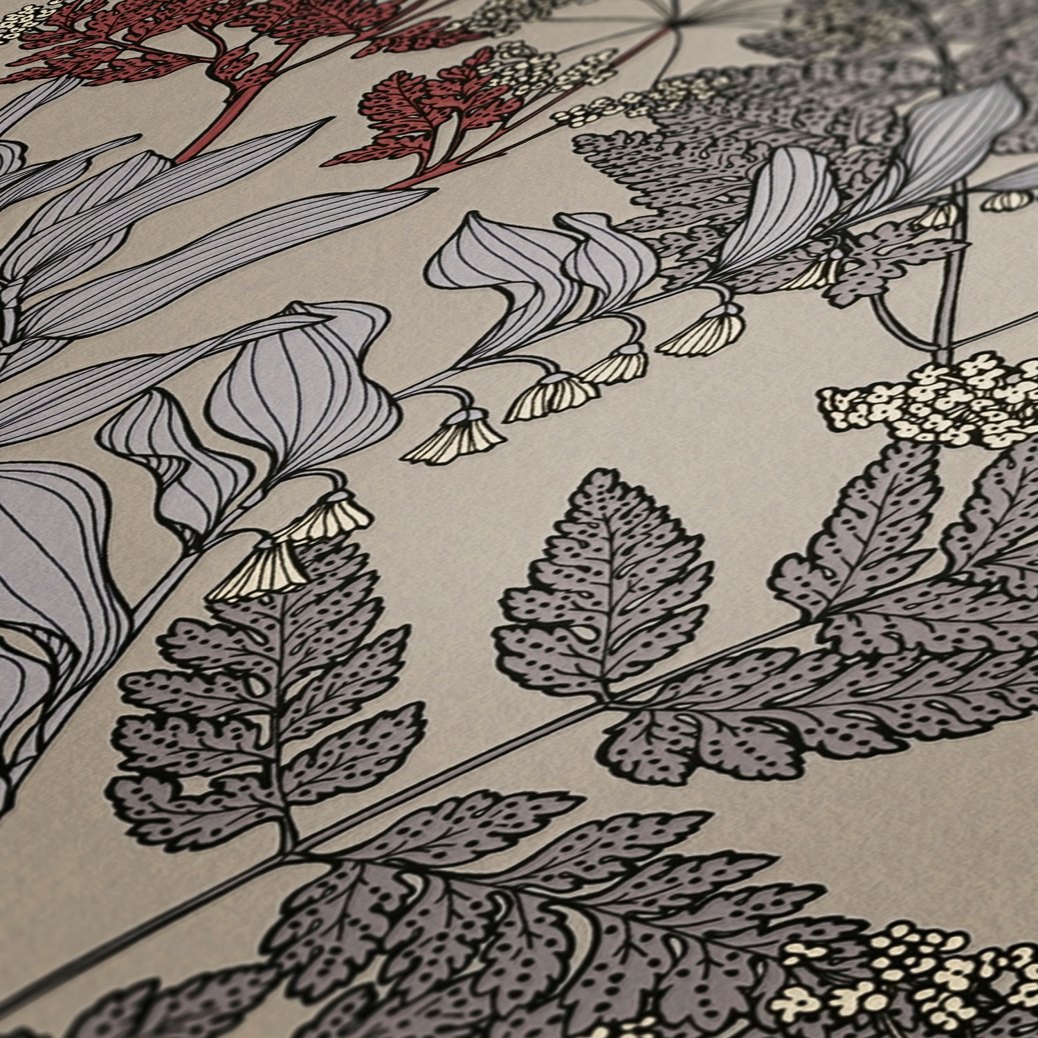 Architects Paper Vliestapete »Floral Impression« Wald | botanisch | floral glatt Tapete Blumen Tapeten Wohnzimmer Schlafzimmer Küche modern Design Büro