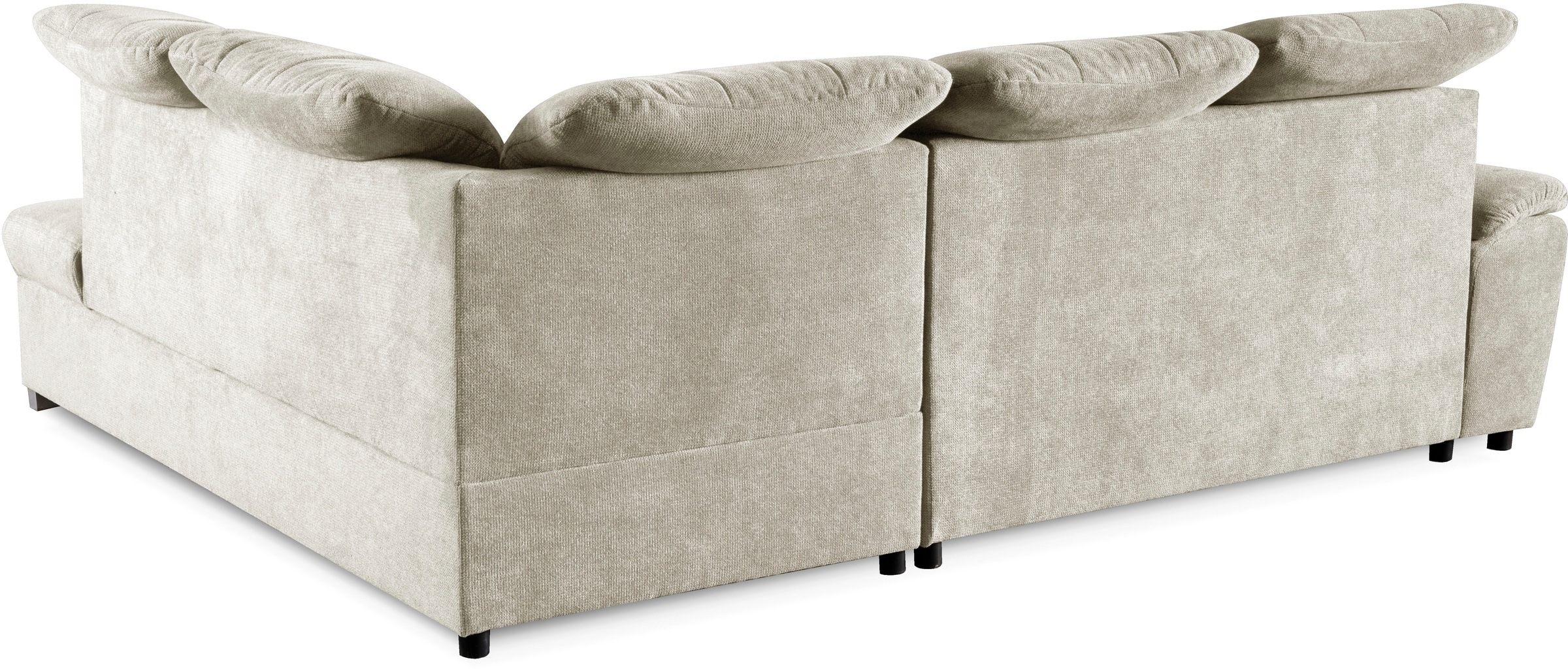 WERK2 Ecksofa »Brindisi, bequem und komfortabel, L-Form«, mit verstellbaren Kopfteilen, Bettfunktion & Bettkasten