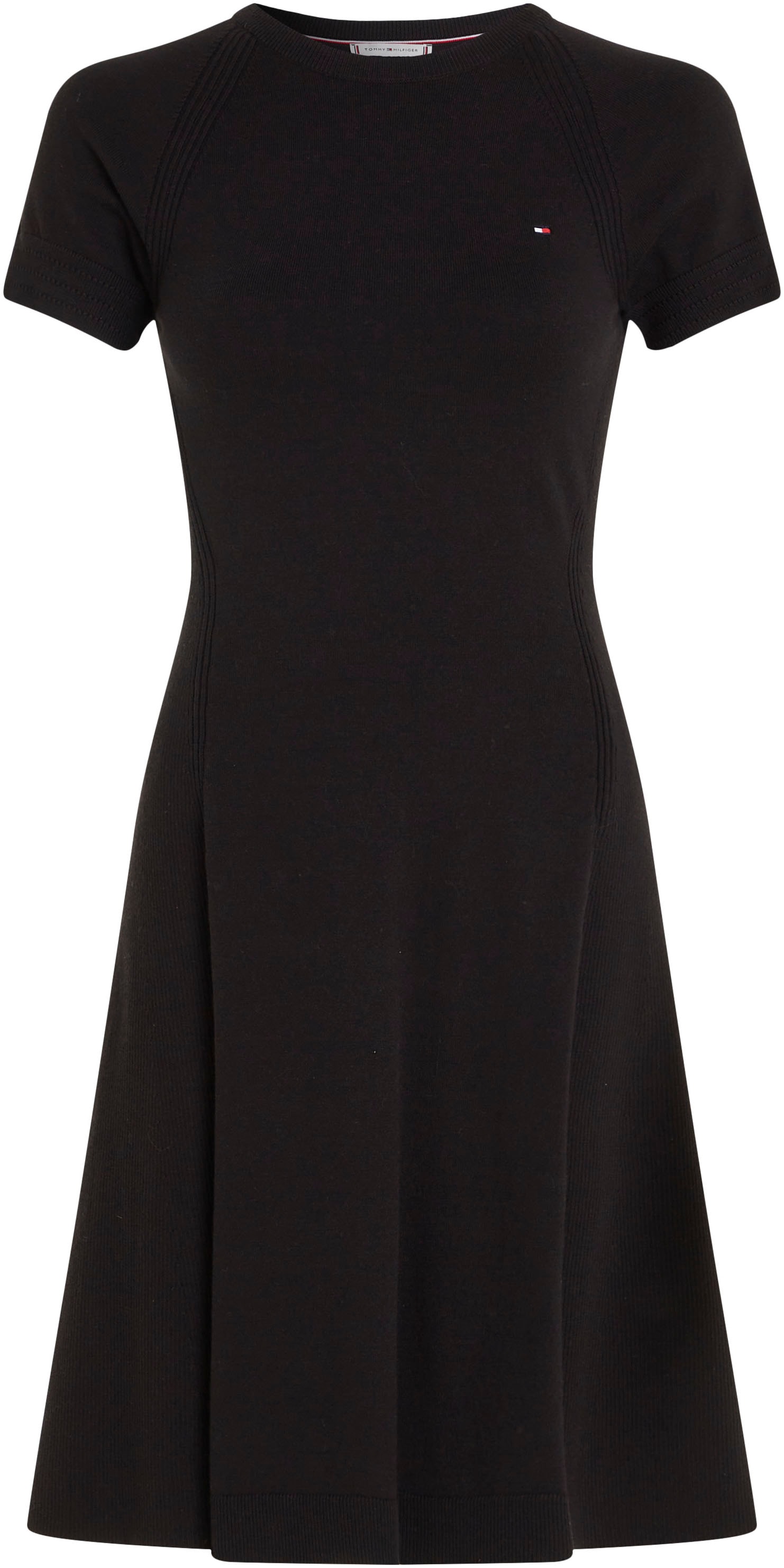 Tommy Hilfiger Jerseykleid »CO JERSEY STITCH F&F DRESS«, mit Logostickerei auf der Brust