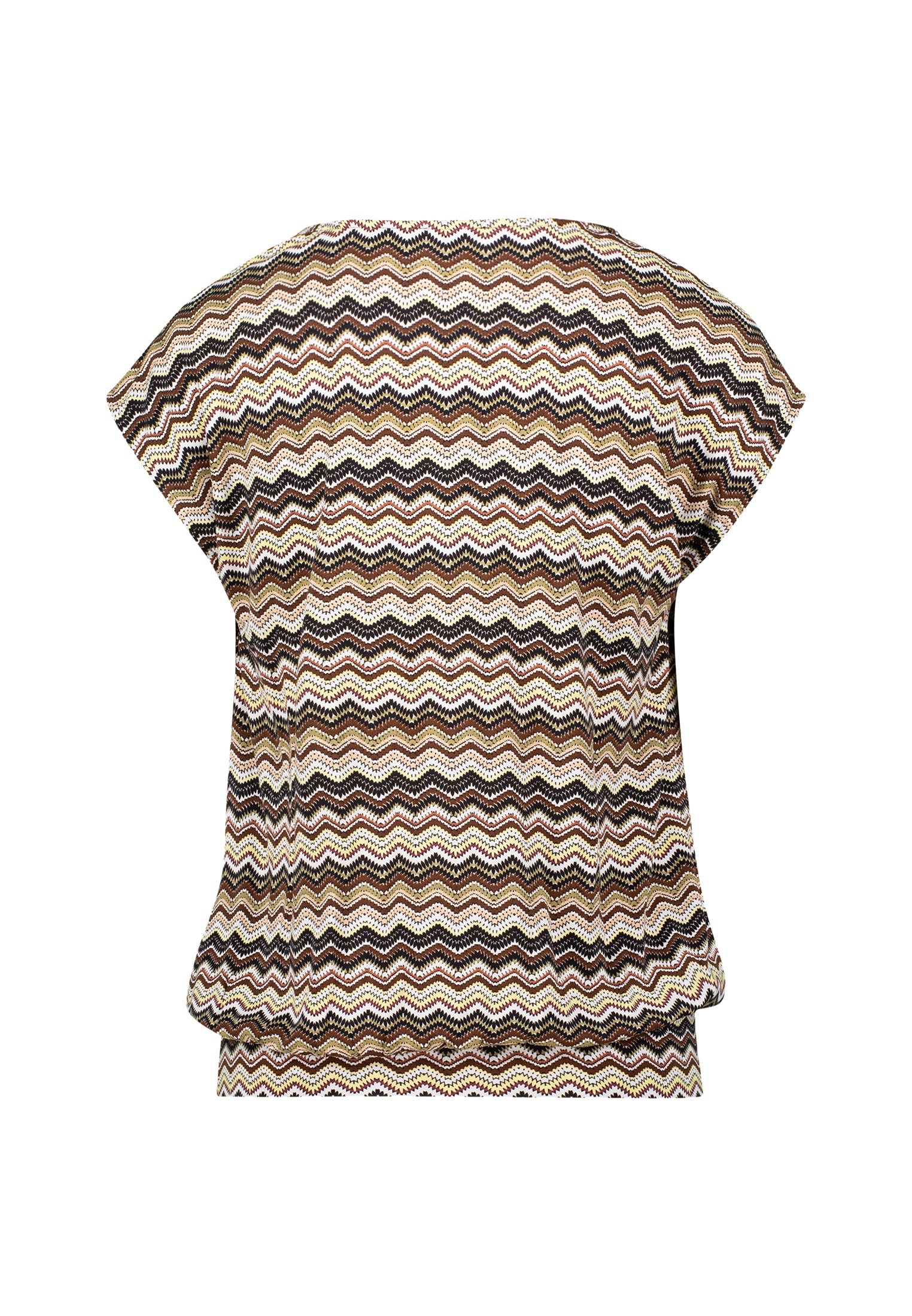 Zero Kurzarmshirt »zero Shirt mit Zickzackmuster«, (1 tlg.), Plain/ohne Details