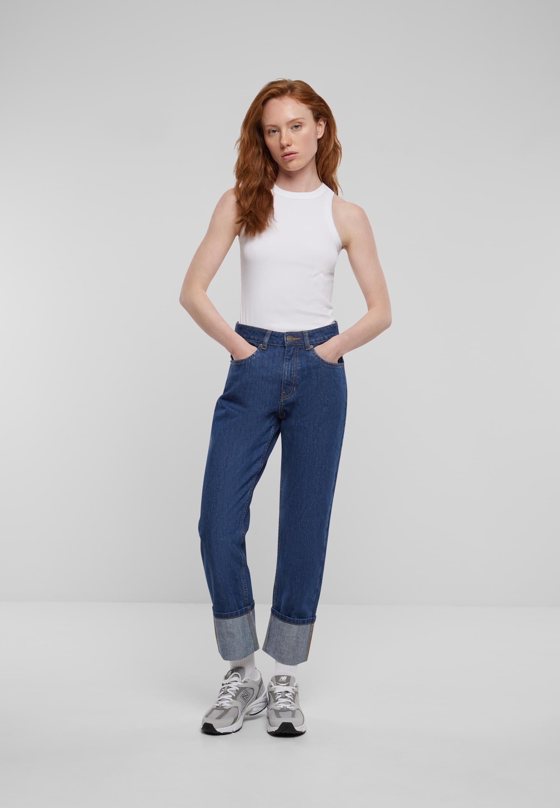 URBAN CLASSICS Muskelshirt »Urban Classics Damen Ladies Racer Back Rib Top«, (1 tlg.)