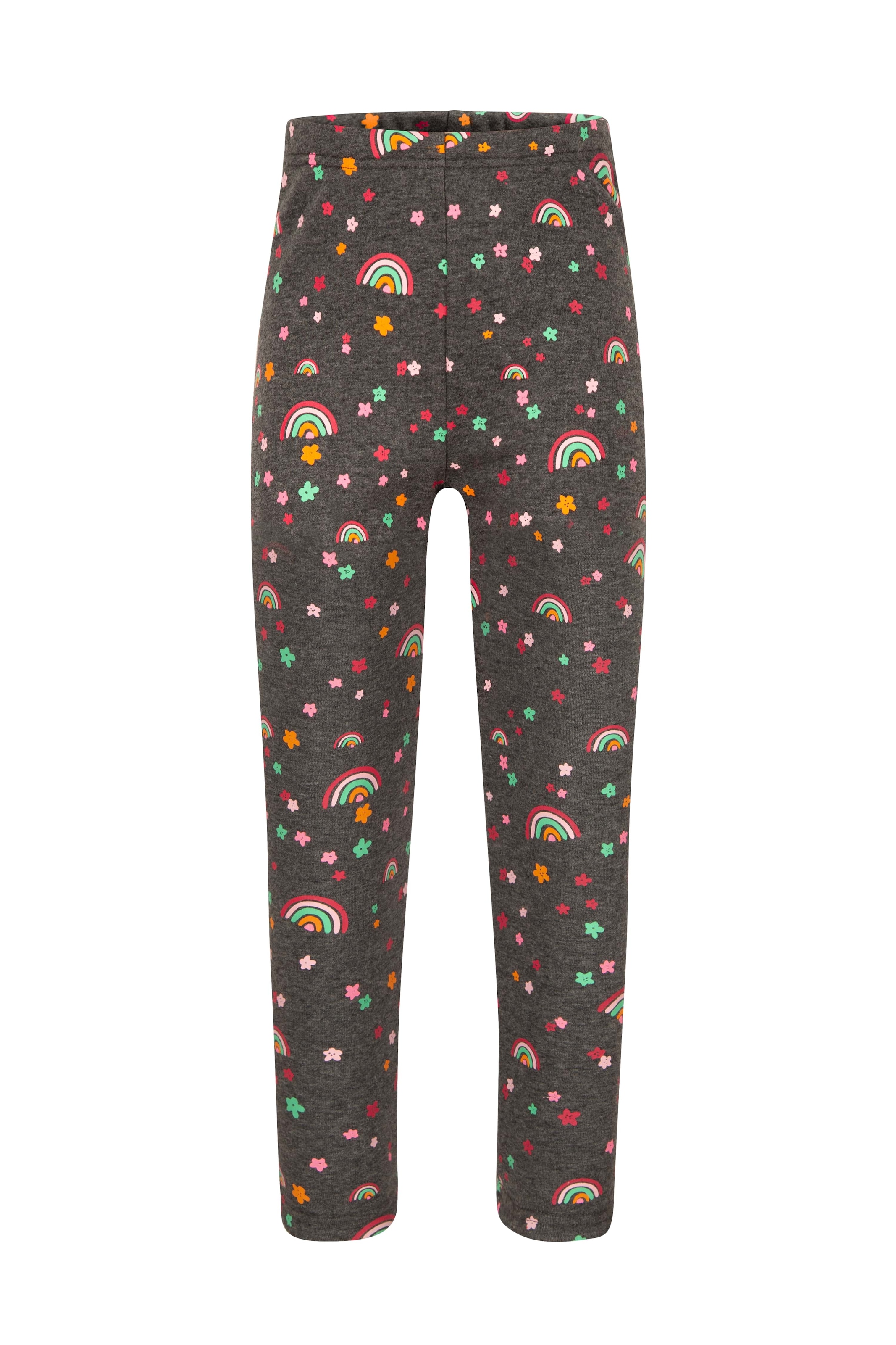 HAPPY GIRLS Mädchen Strickleggings, grau, Gr. 122, gemustert, Feinstrick, Obermaterial: 60% Polyester, 35% Baumwolle, 5% Elasthan, Hosen, im tollen