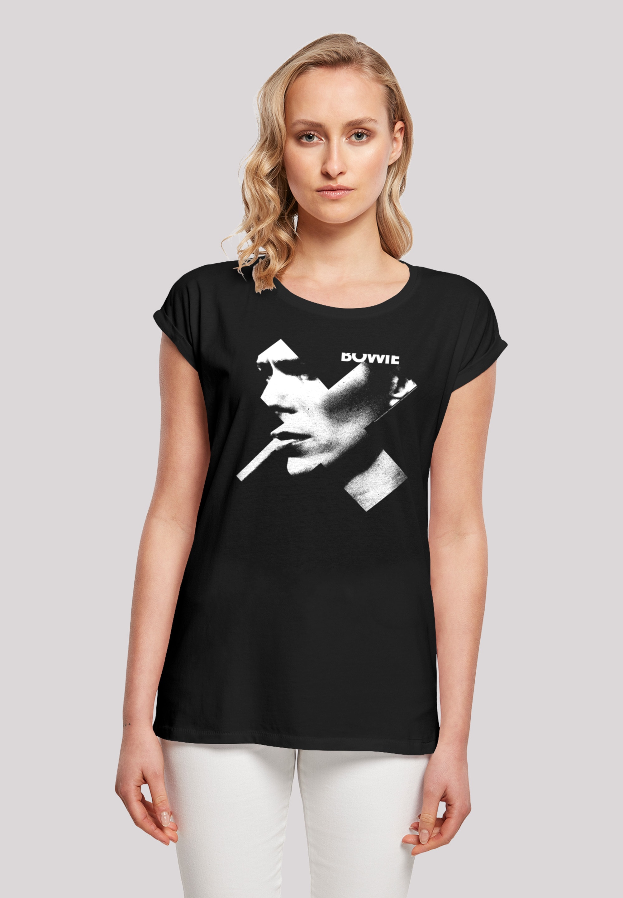 F4NT4STIC T-Shirt »David Bowie Smoke«, Print